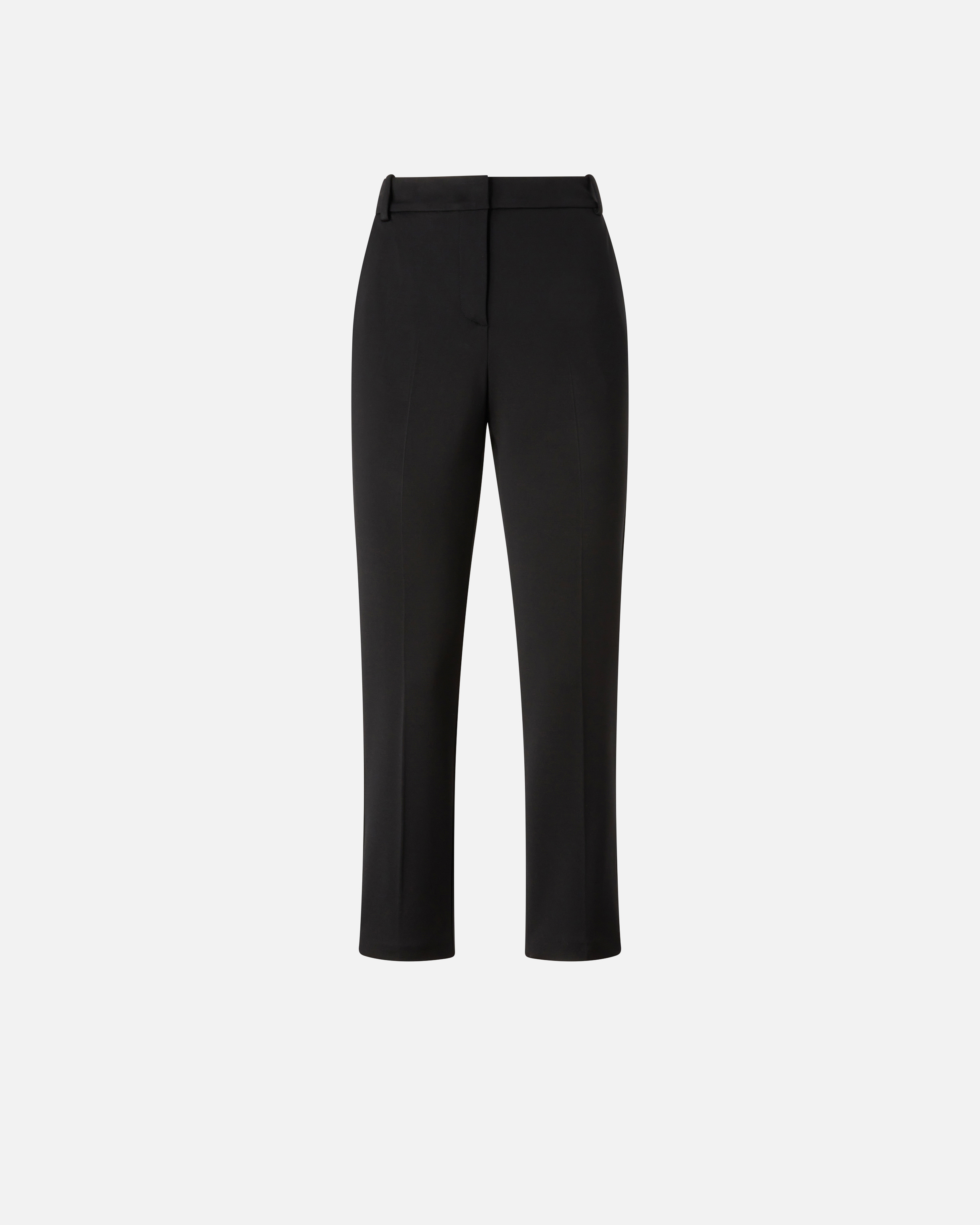 Pinko Pantalon Cigarette En Maille Roma In Noir Limousine