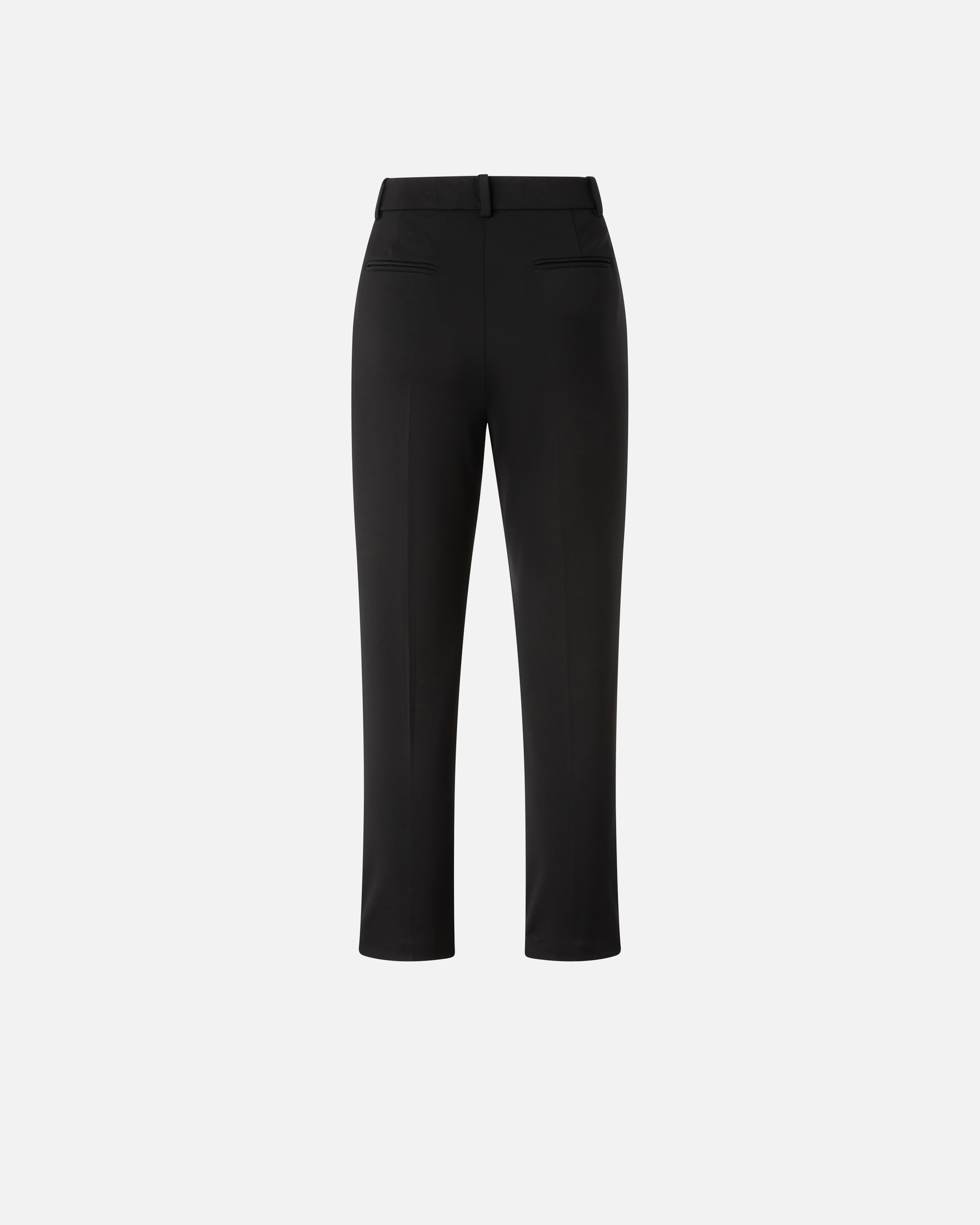 Shop Pinko Pantalon Cigarette En Maille Roma In Noir Limousine