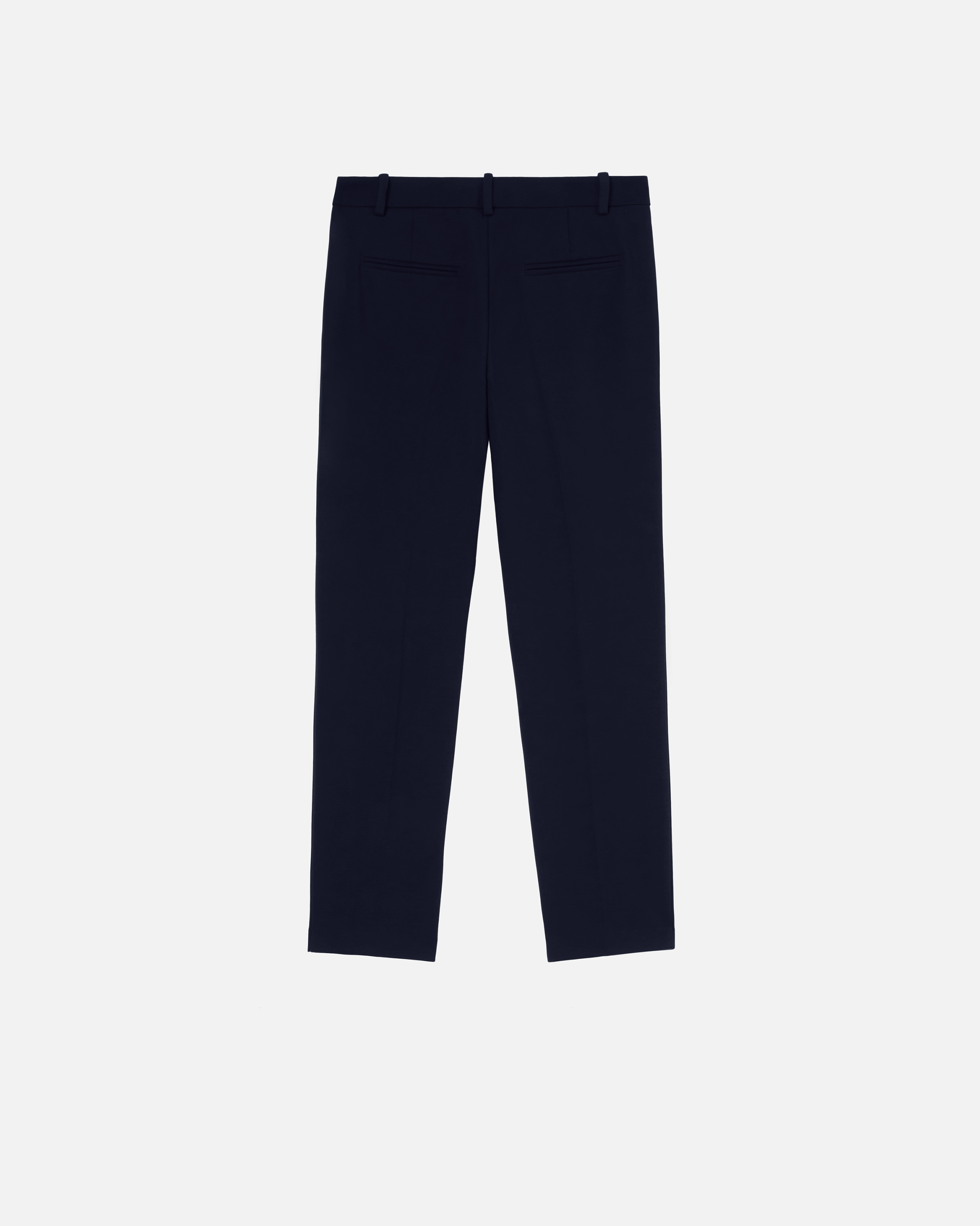 Pinko Pantalon Cigarette En Tissu Technique In Bleu-éclipse Totale