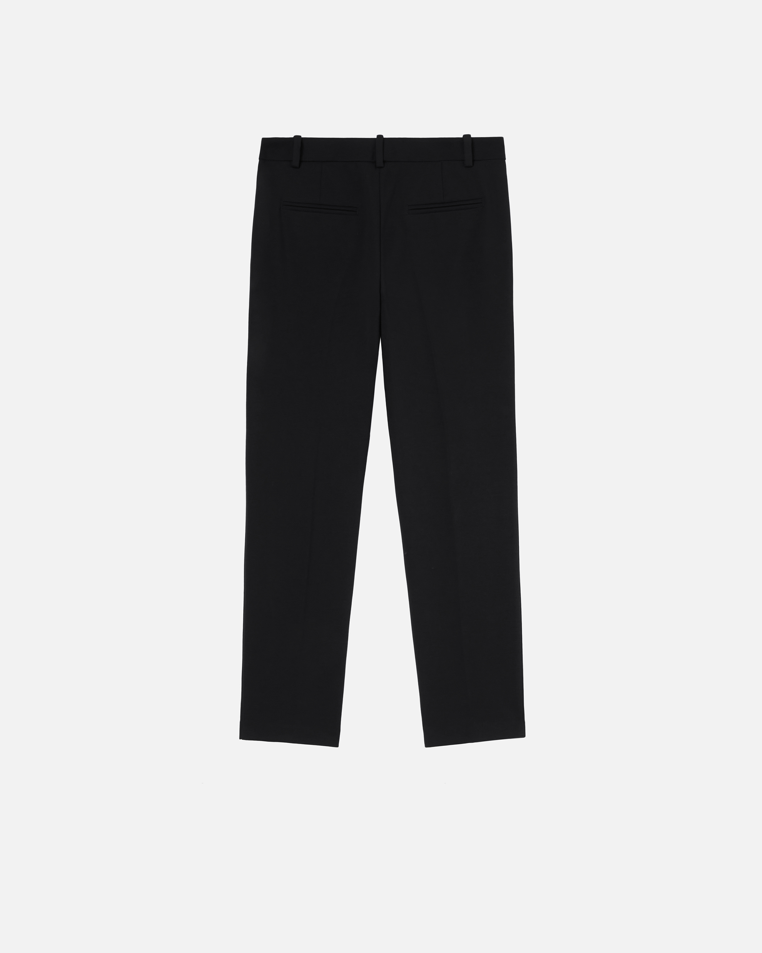 Pinko Pantalon Cigarette En Tissu Technique In Limo Black
