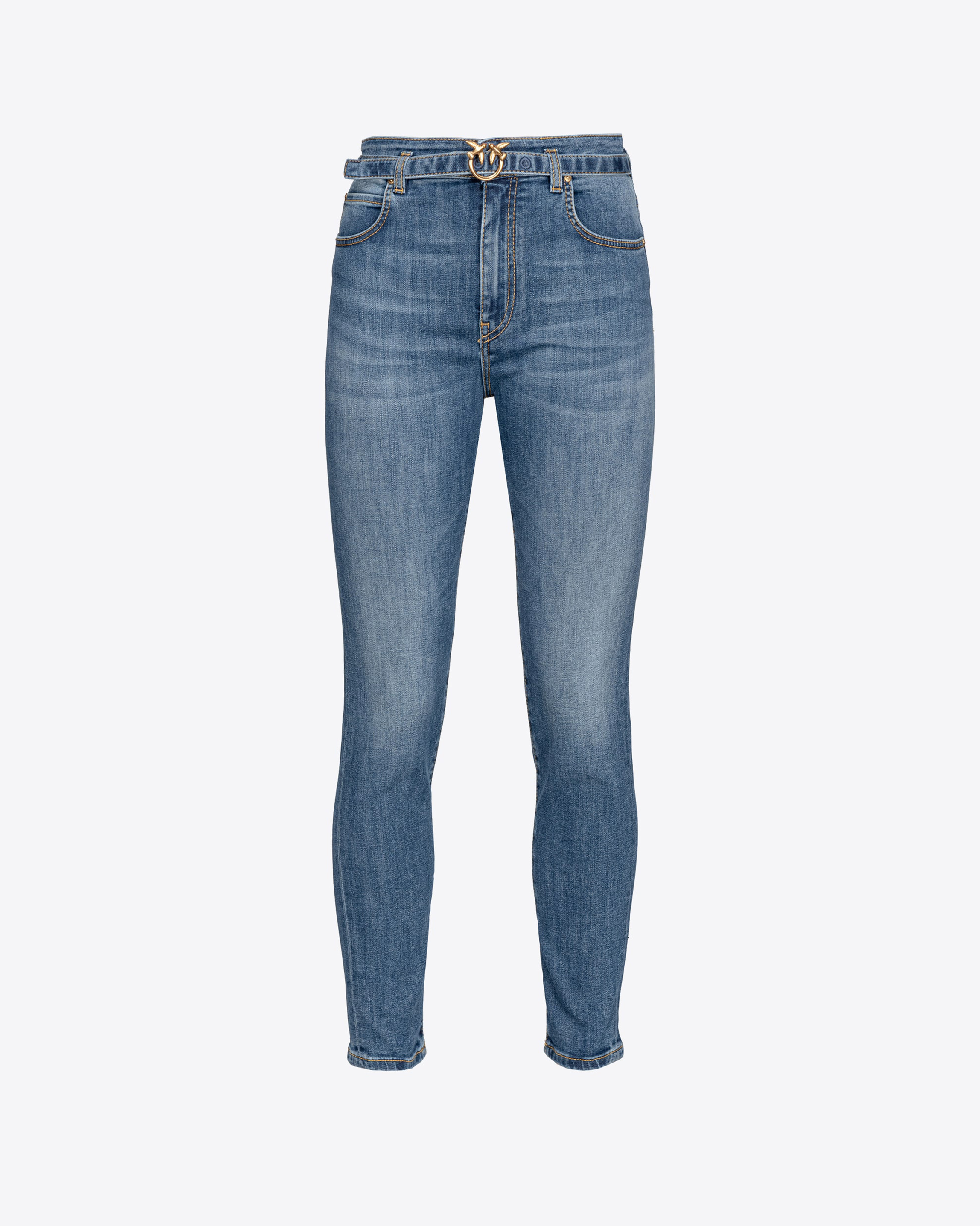 Pinko Skinny Jeans aus Stretch-Denim in Vintage-Optik