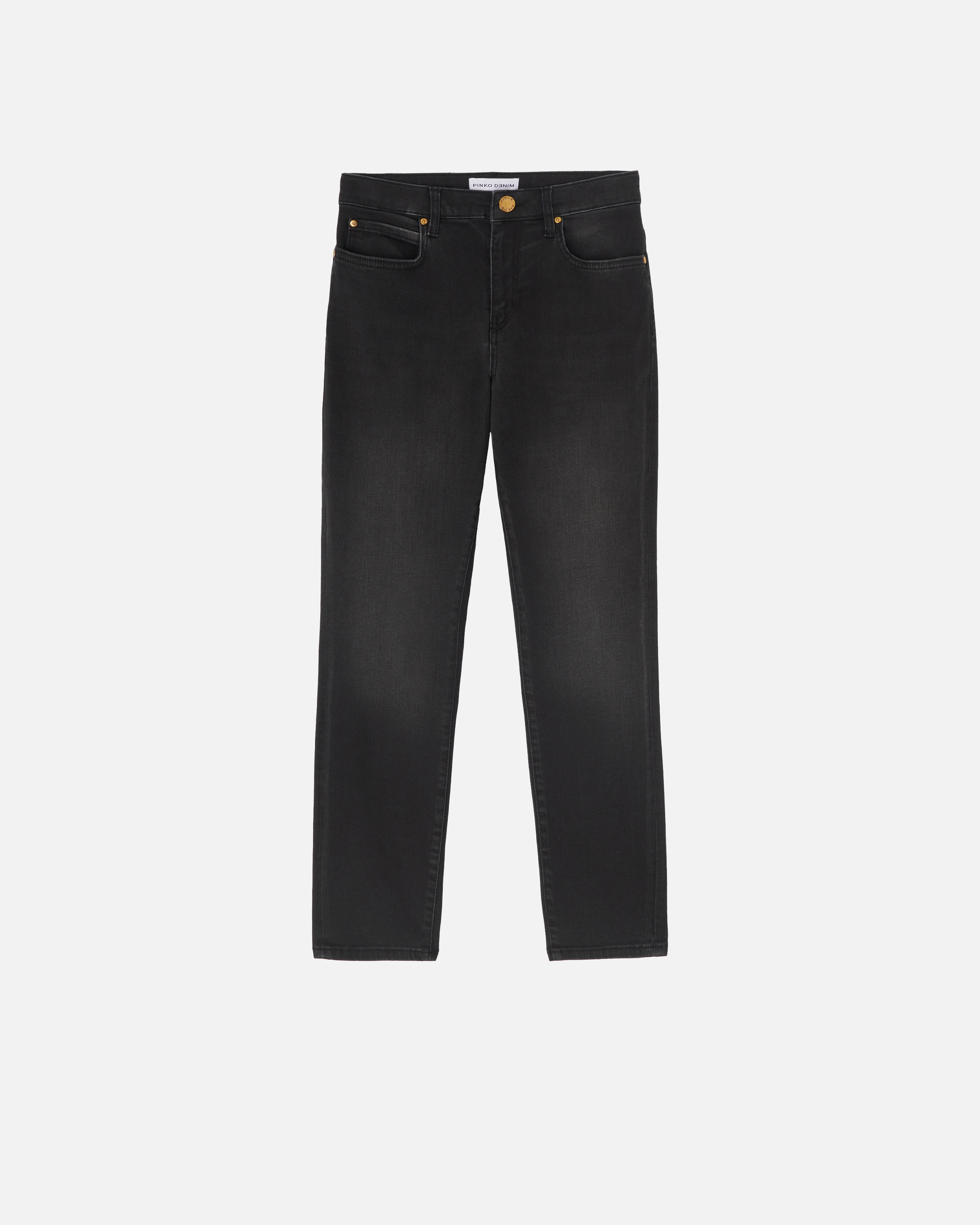 Pinko Skinny Black Stretch Denim Jeans In Limo Black