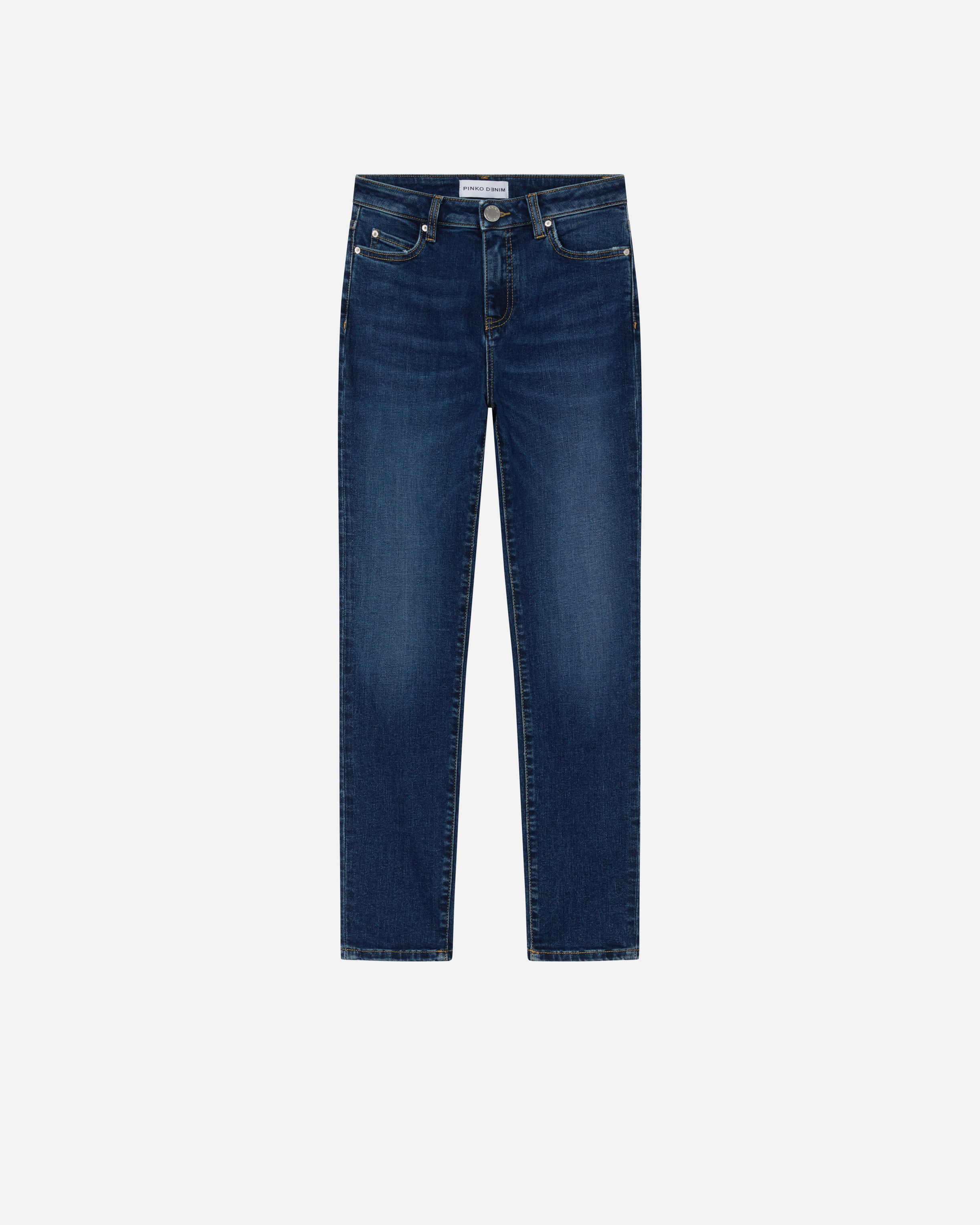 Pinko Eng geschnittene Jeans aus blauem Denim