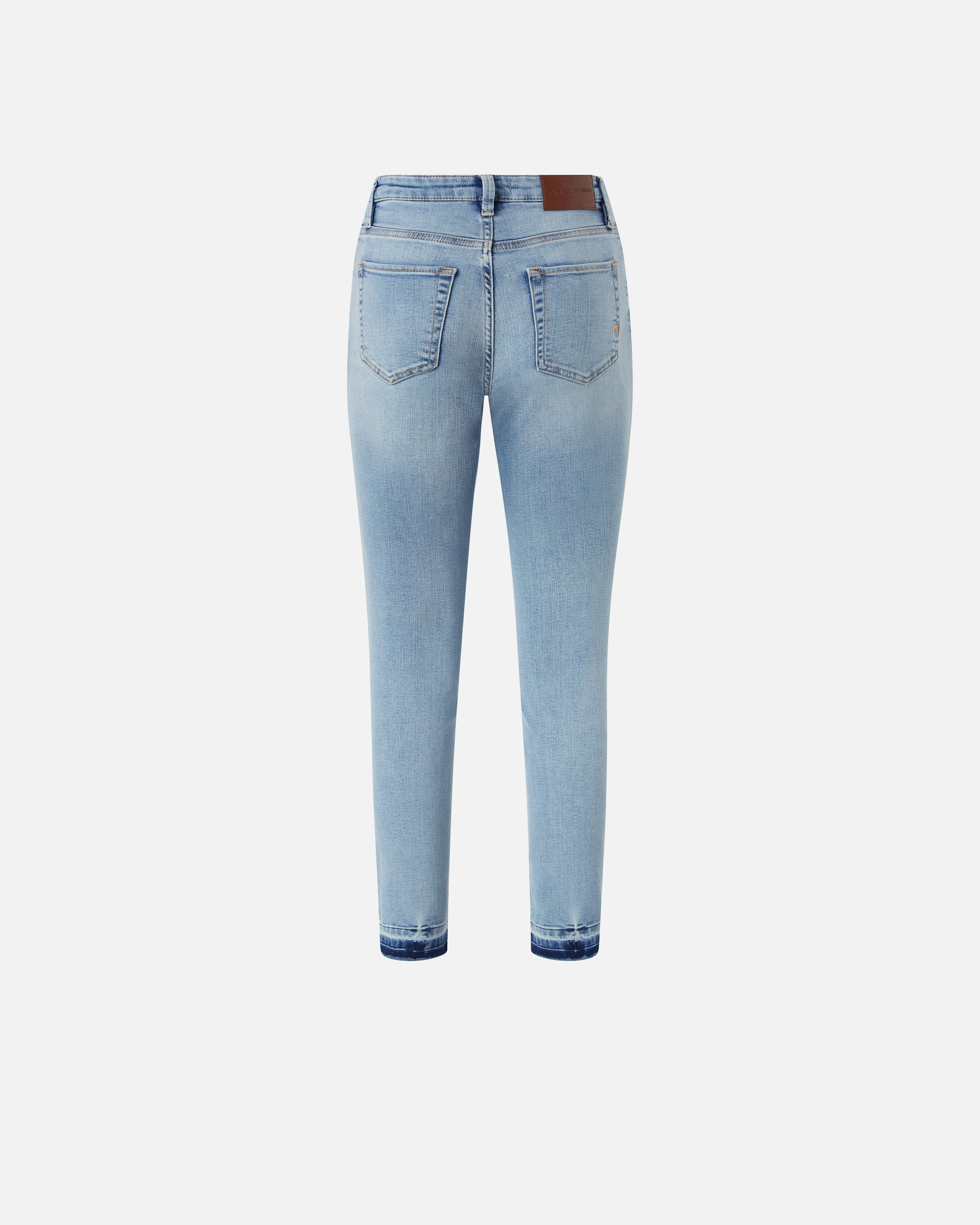 デニム・ジーパン PINKO Women Denim Pants 103857 A2E5PJN Blue Pinko light blue denim jeans with frayed bottom | H-Brands