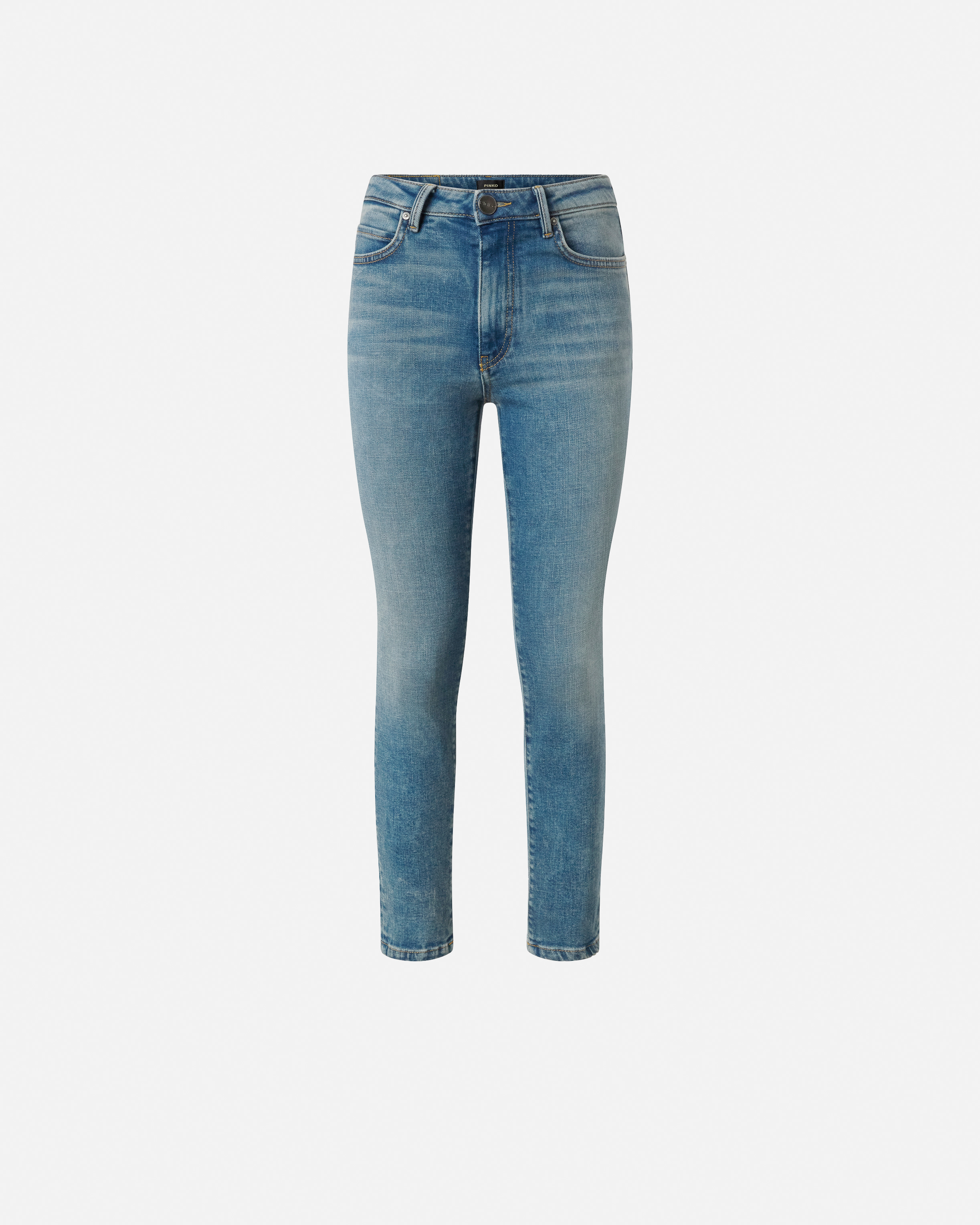 Vaqueros skinny denim elástico retro - Celeste - large