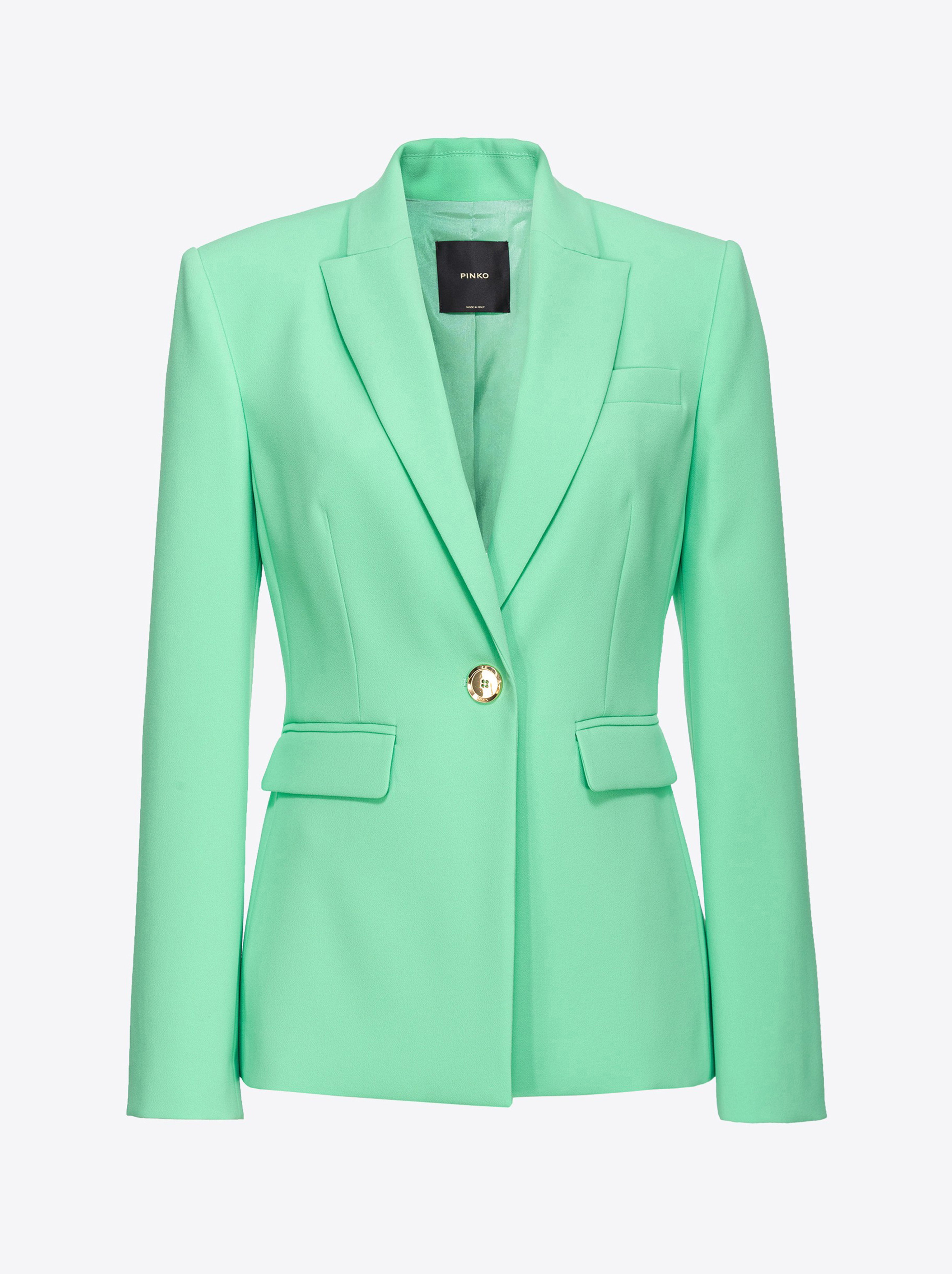 Shop Pinko Single-breasted Stretch Blazer In Bouquet