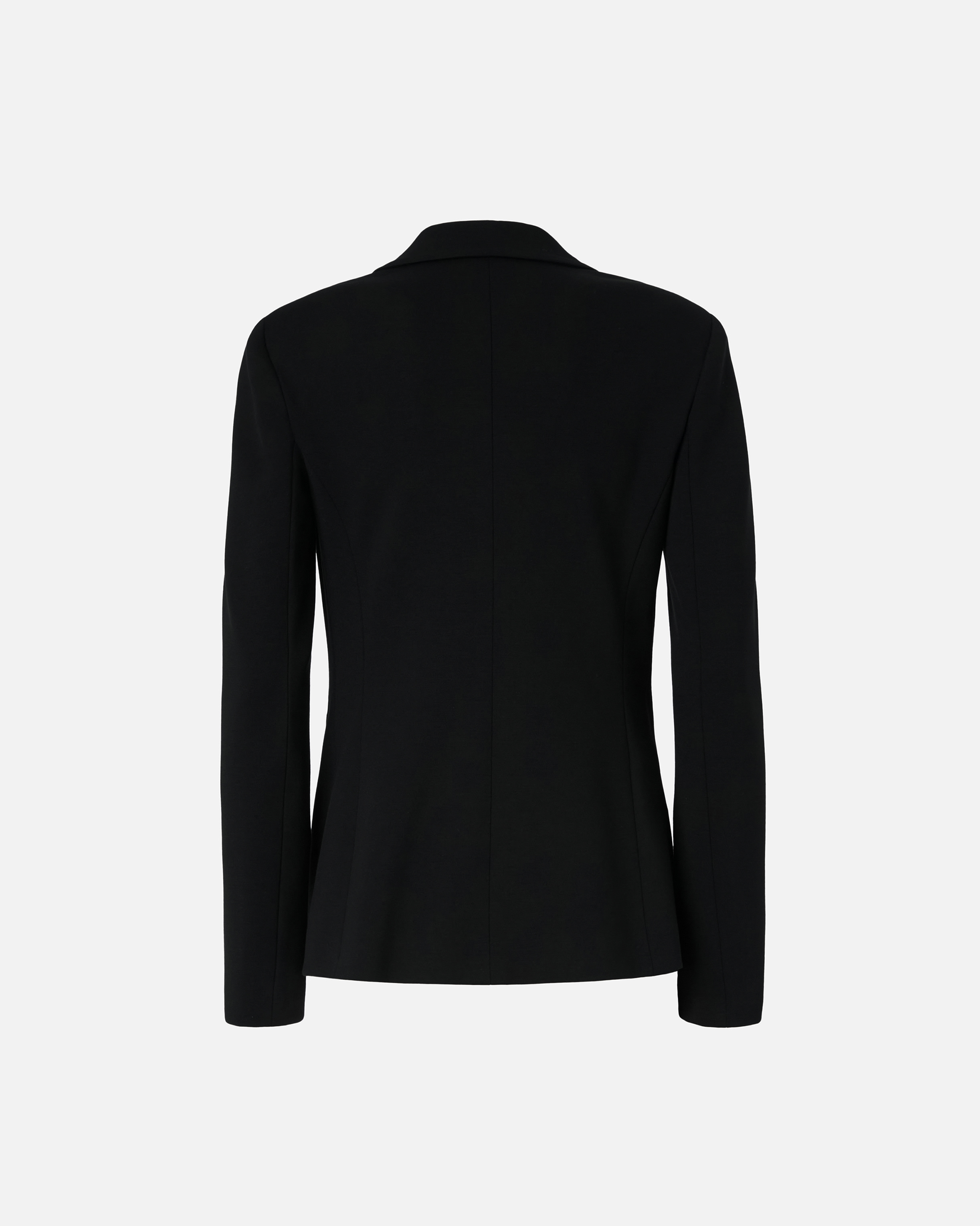 Pinko Full Milano-knit Technical Fabric Blazer In Black