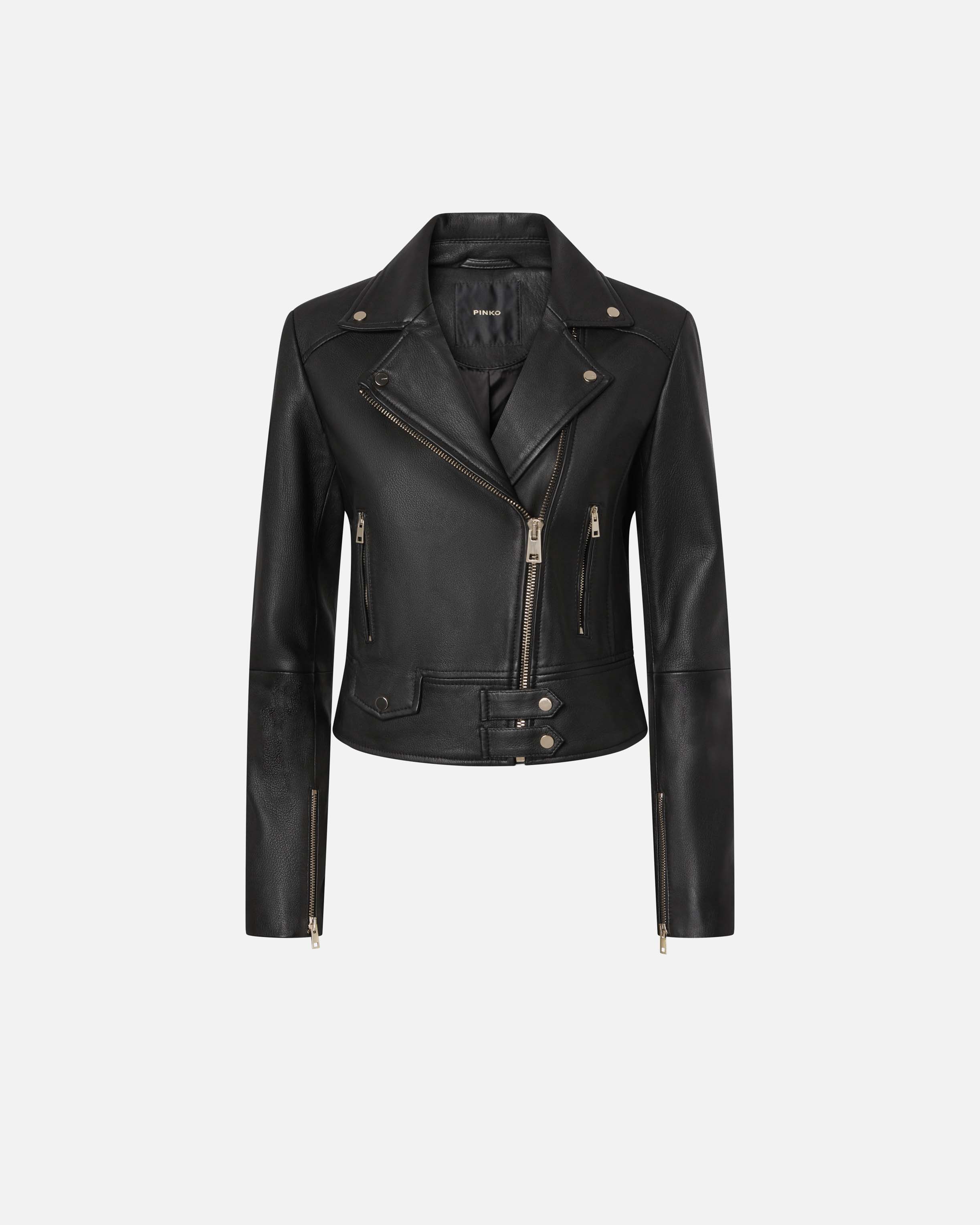 Nappa leather biker jacket PINKO → Shop Online