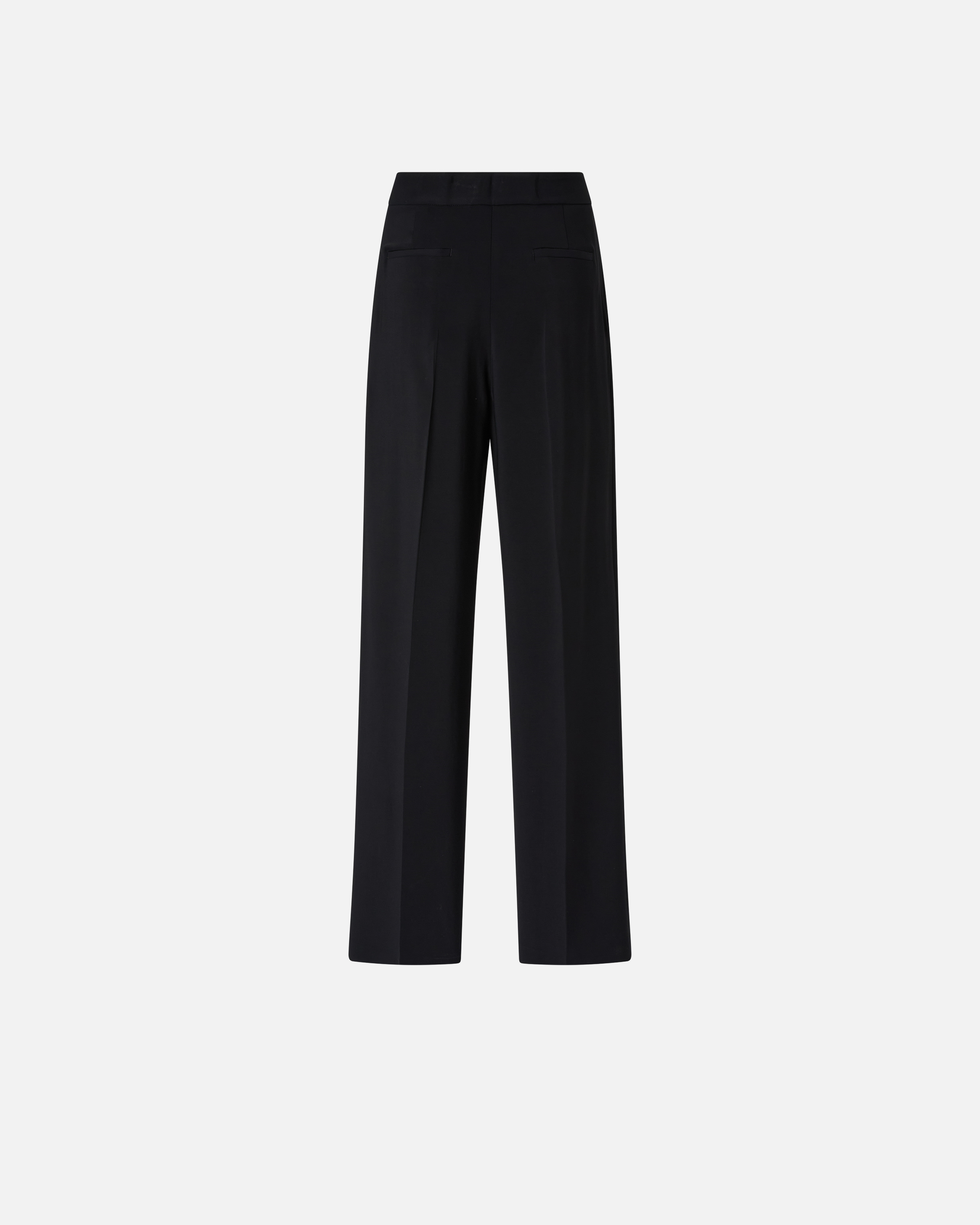 Pinko Special-occasion Wide-leg Cady Trousers In Noir Limousine