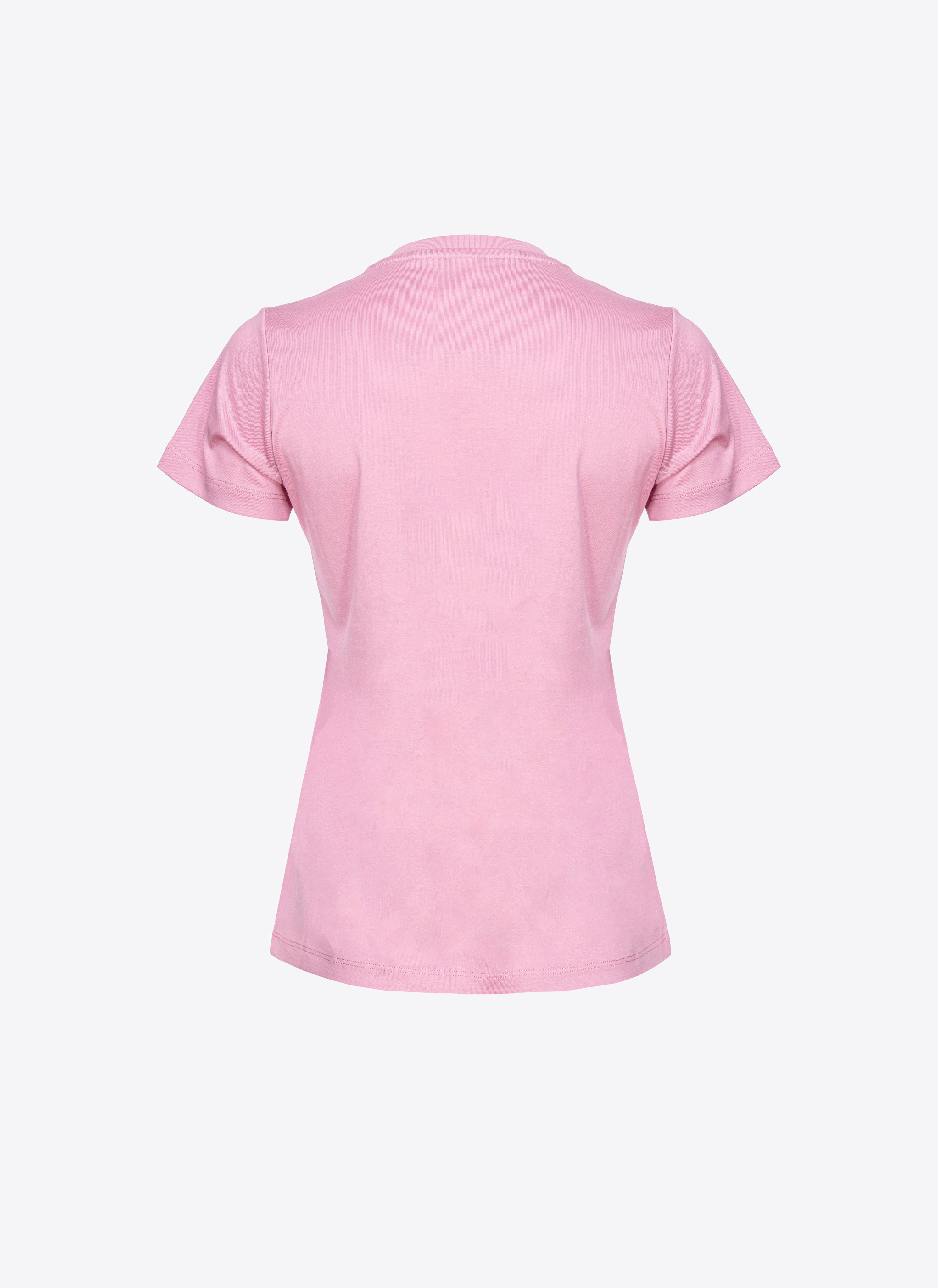 Shop Pinko Cities T-shirt In Orchidée Fumée