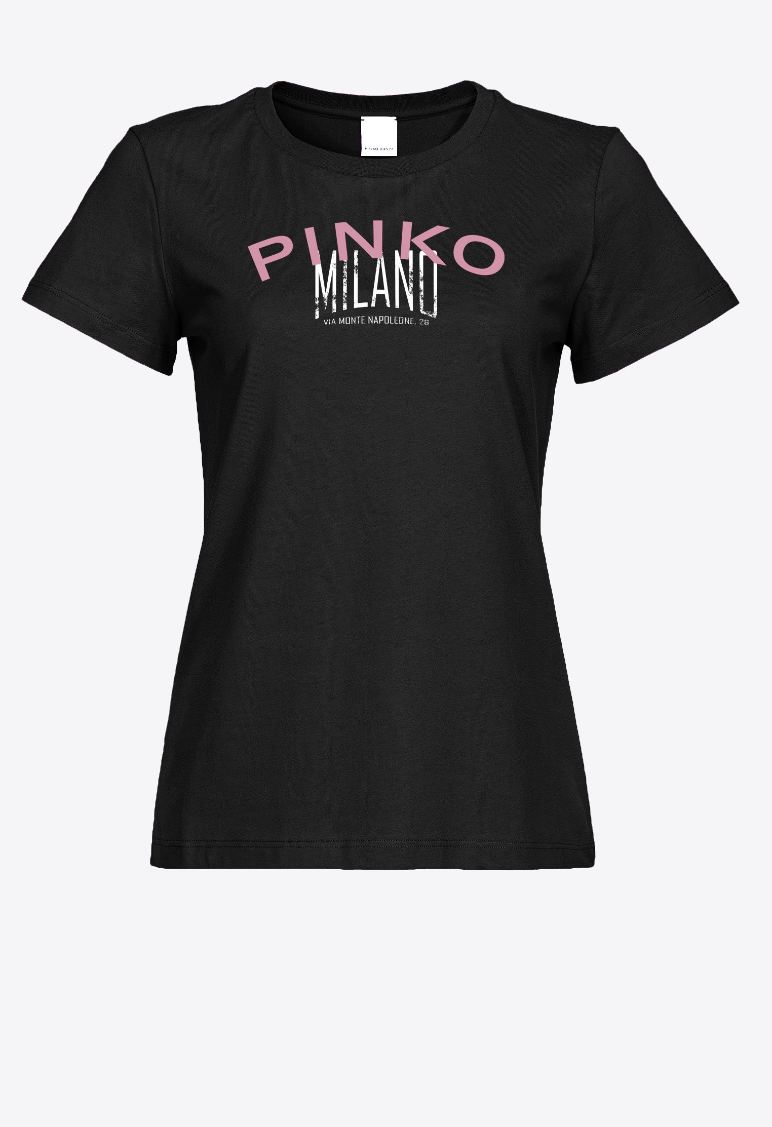 Pinko Cities T-shirt In Limo Black