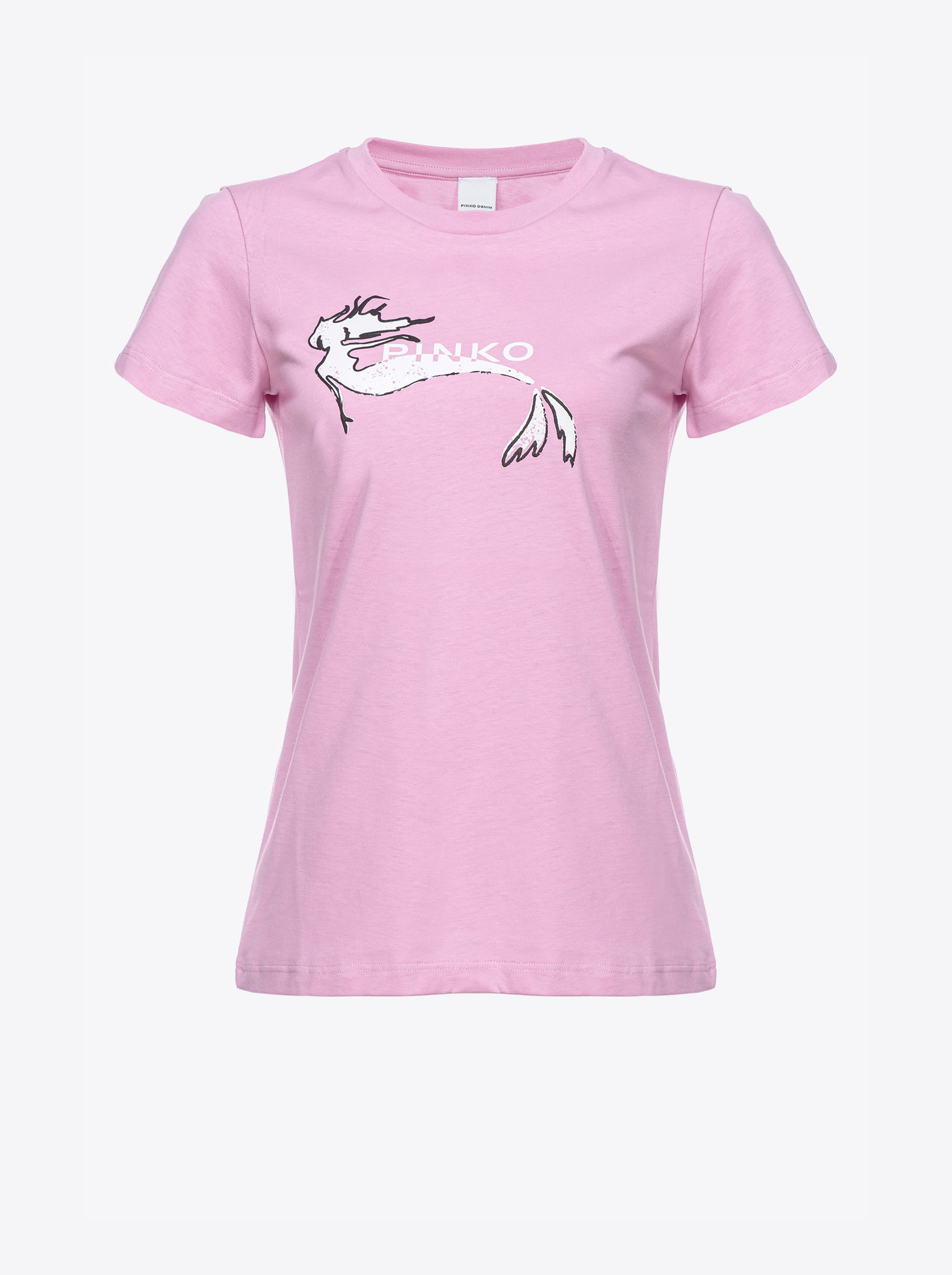 Pinko T-Shirt Meerjungfrau-Print