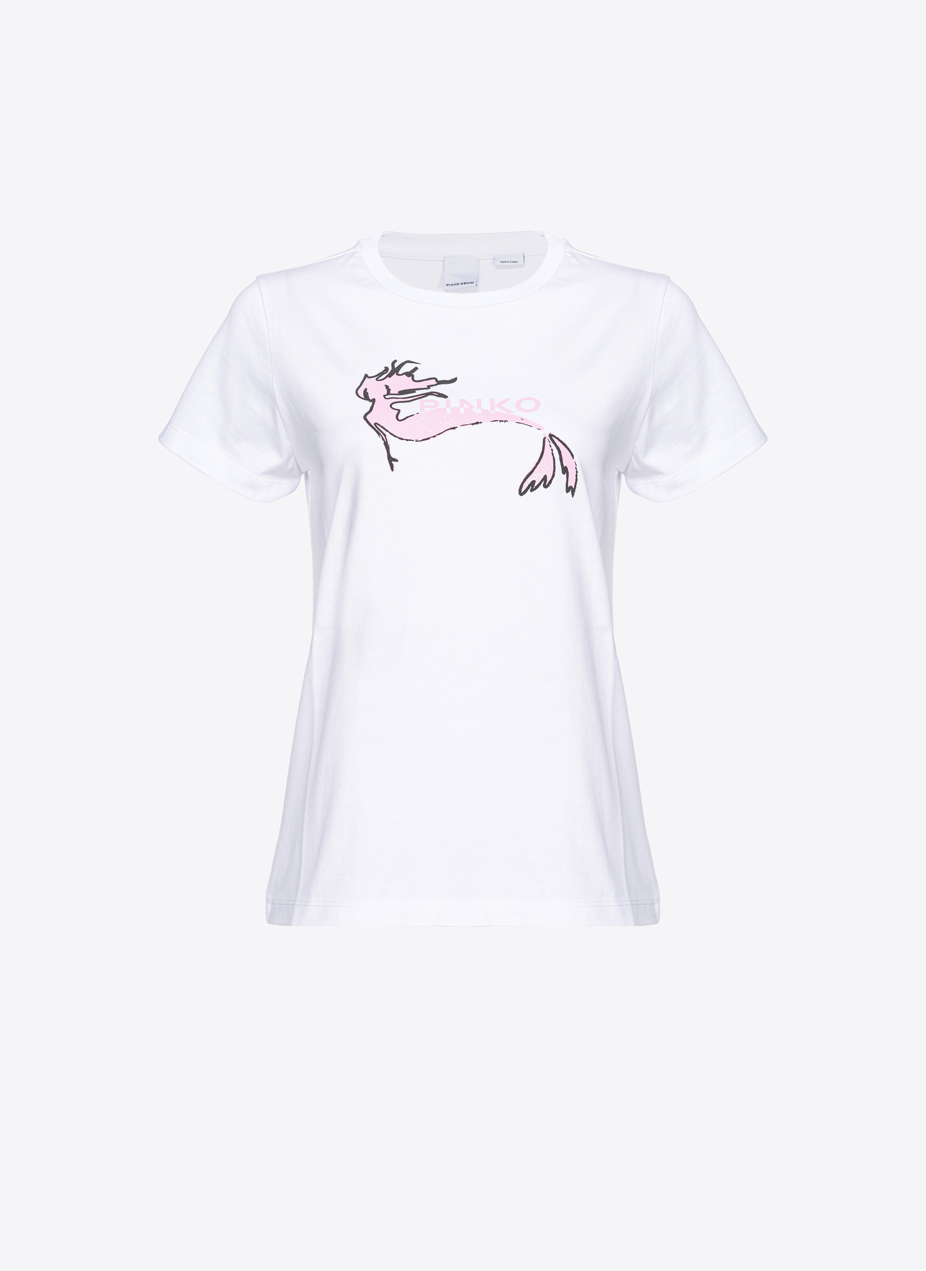 Pinko T-Shirt Meerjungfrau-Print