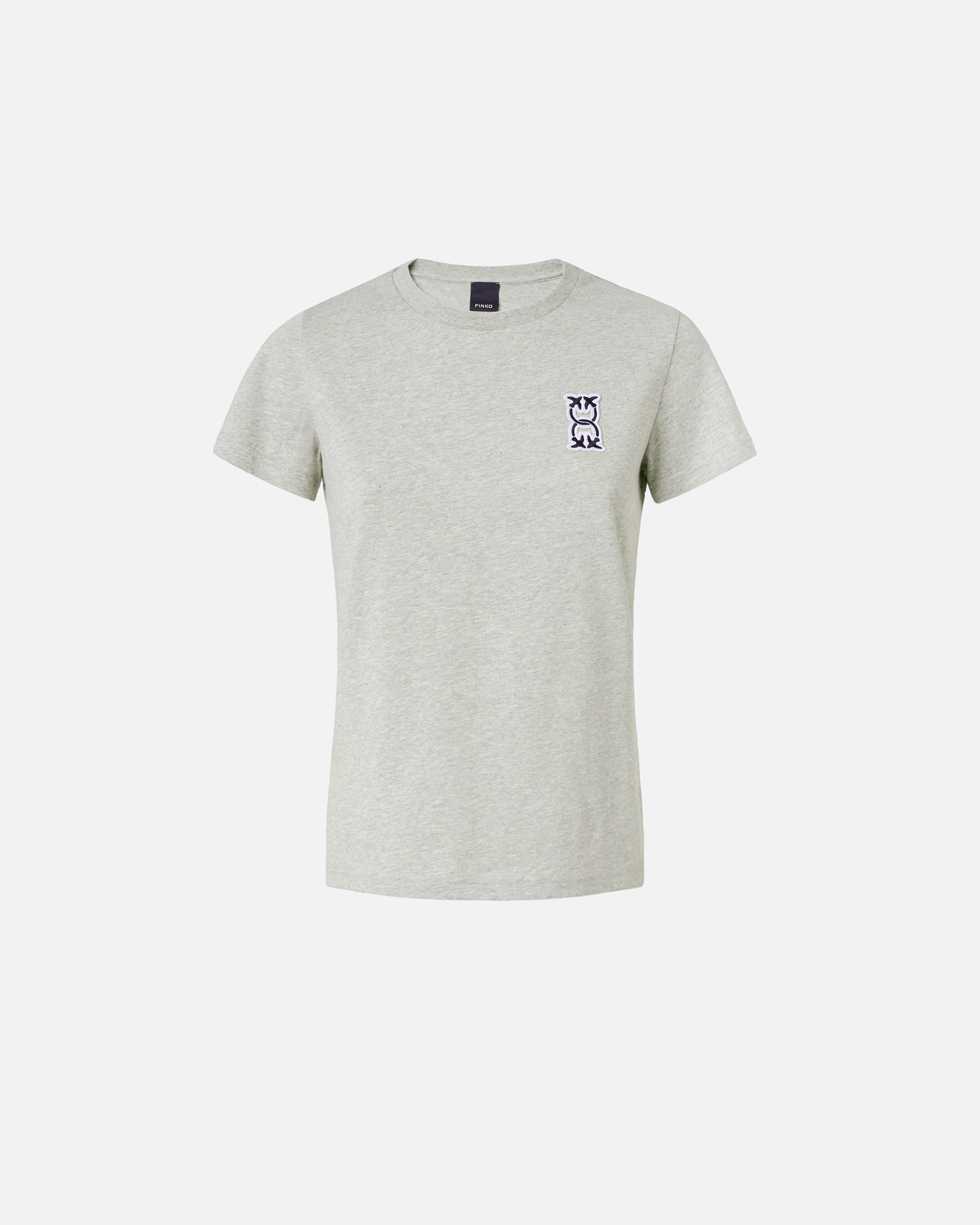 Pinko T-Shirt mit Monogram-Applikation