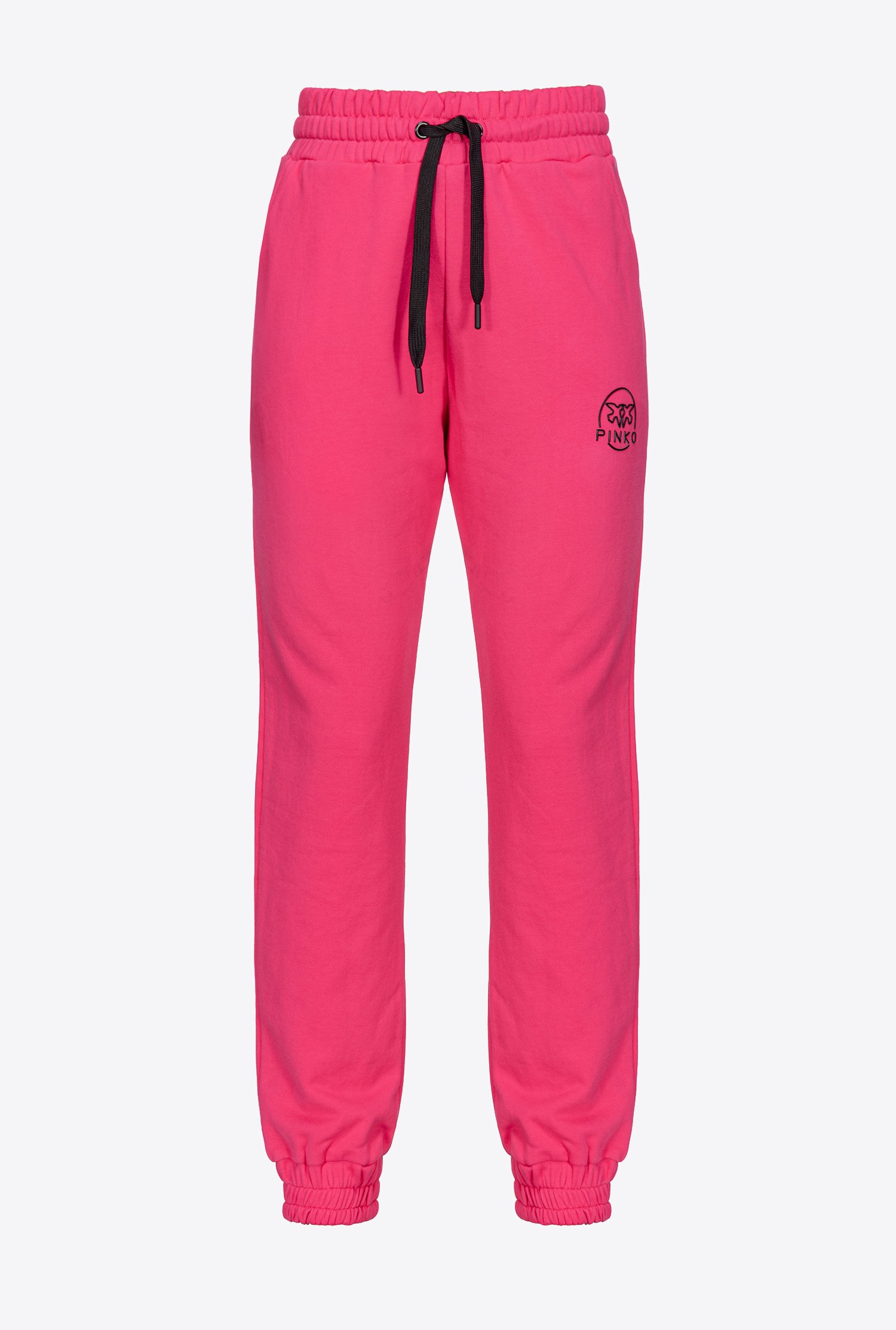 Pinko Joggers With Glossy Love Birds Logo In Beetroot