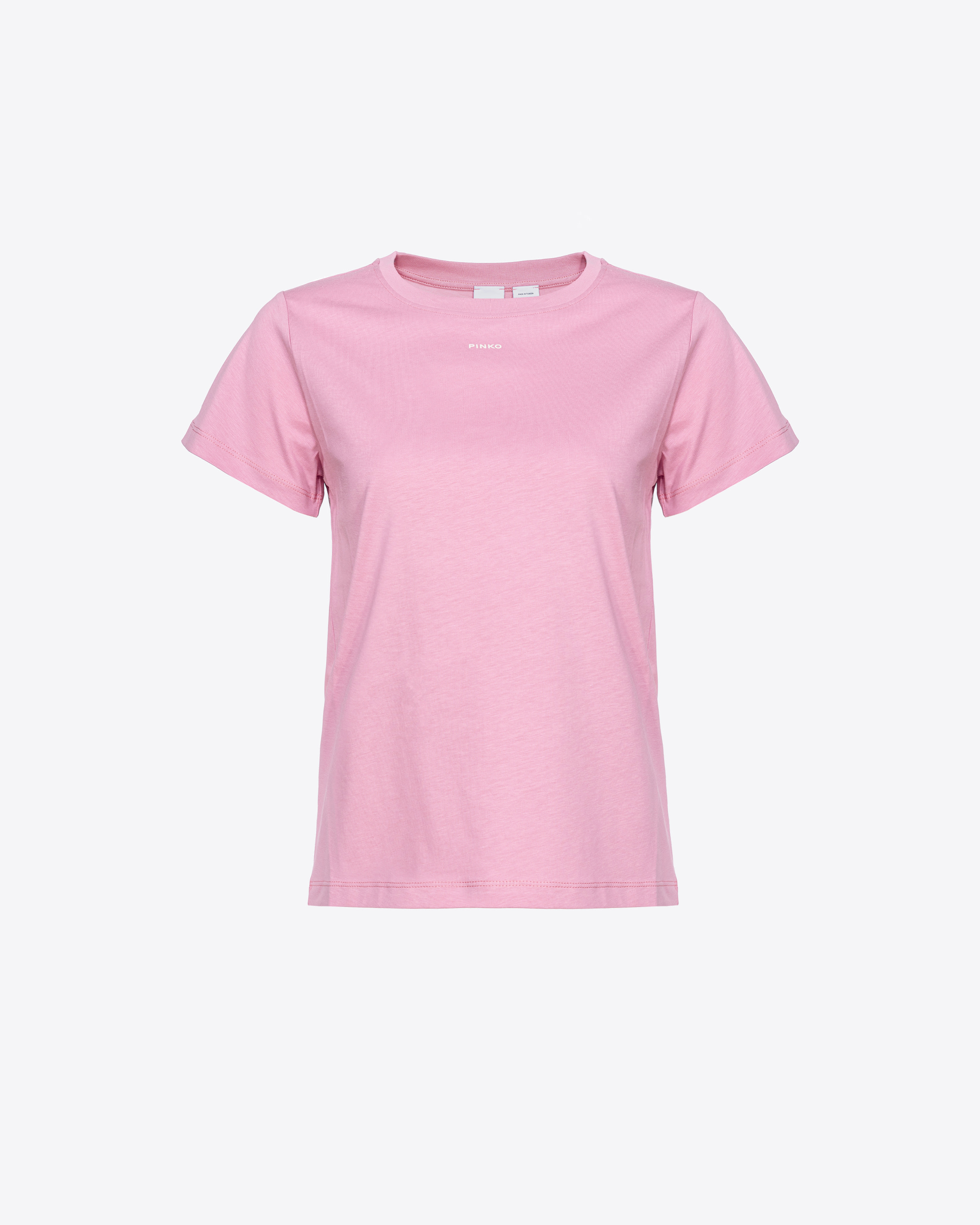 Shop Pinko Mini-logo T-shirt In Orchid Smoke