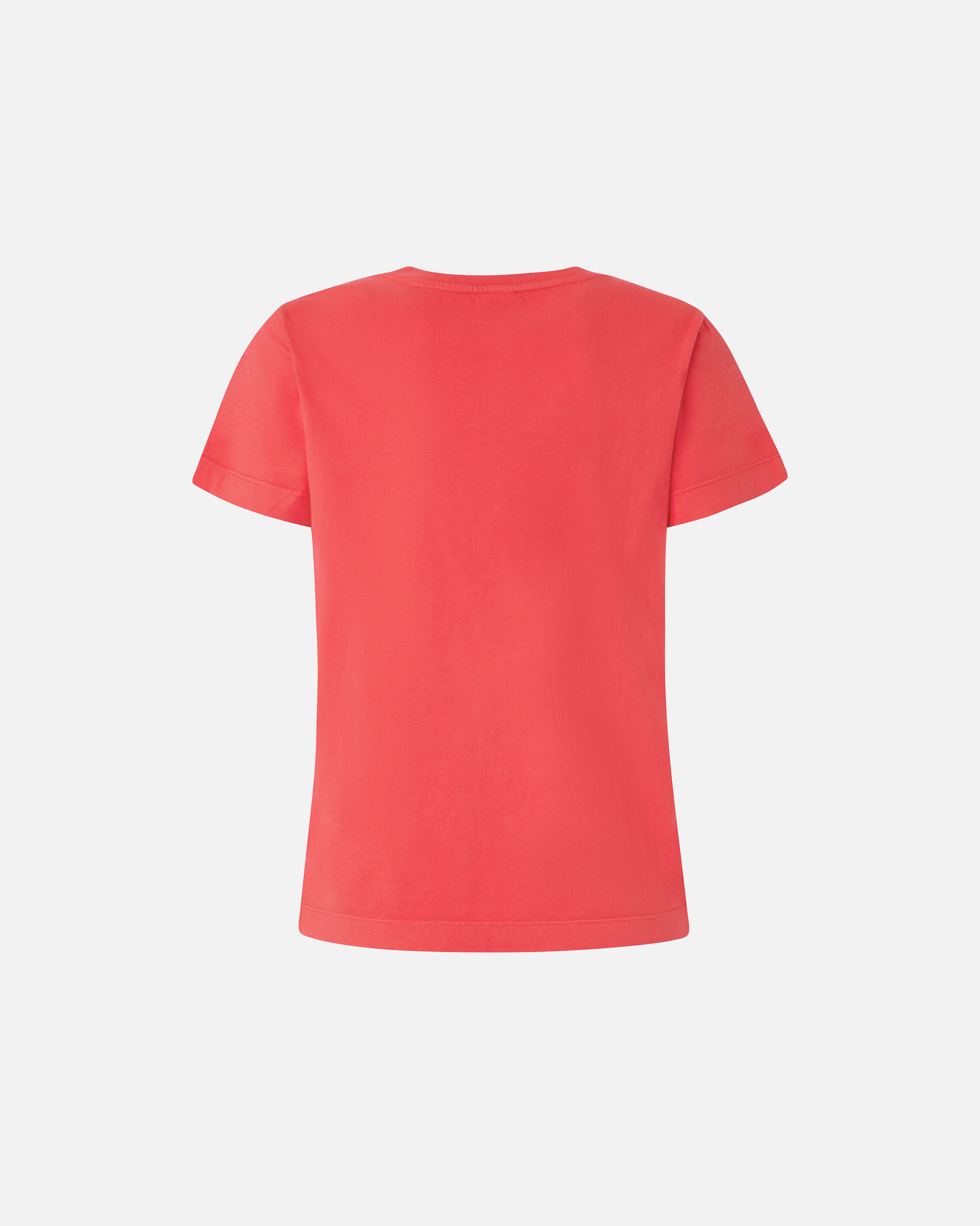 Pinko Logo Embroidered Plain Design T-shirt In Red