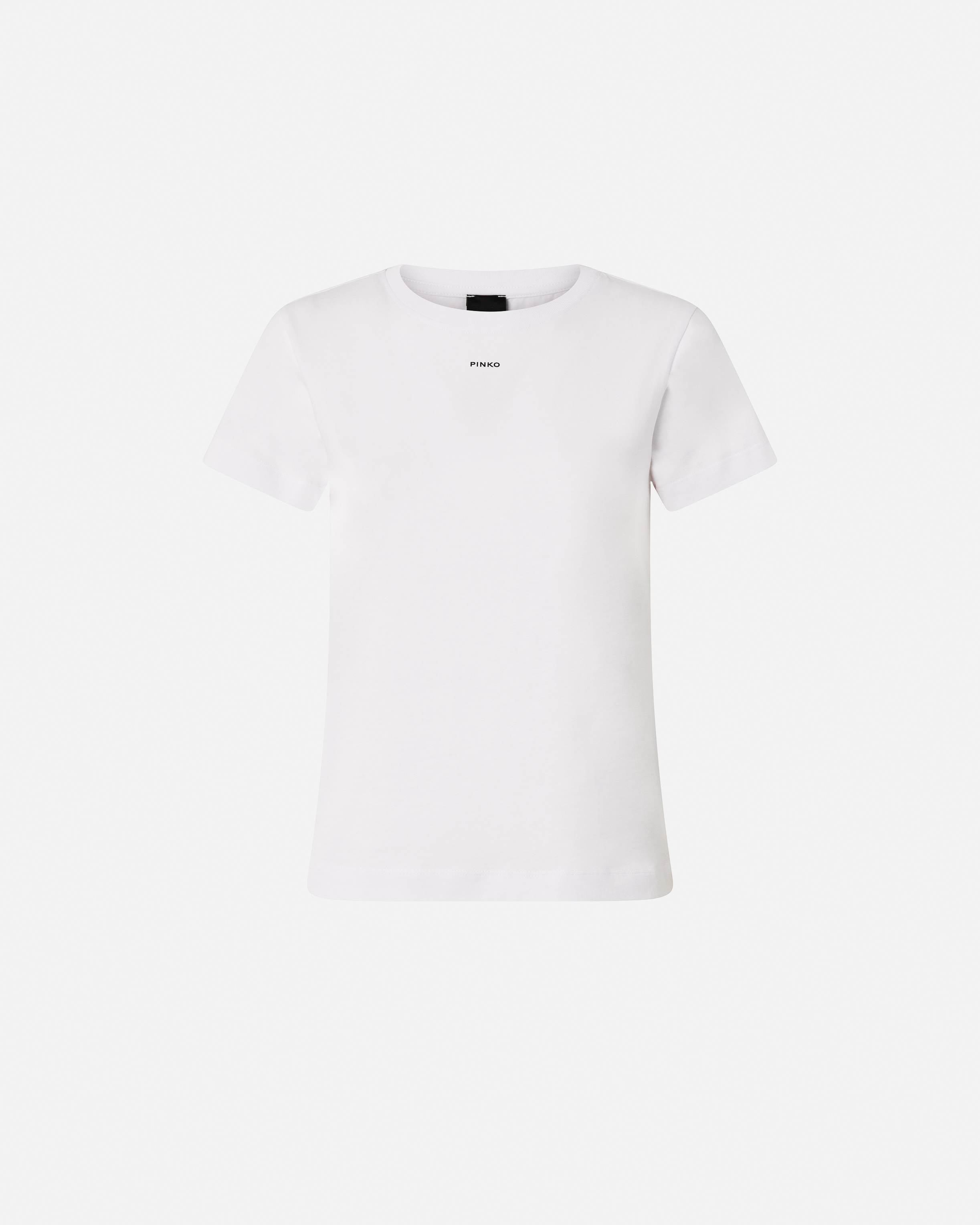 Pinko Logo Printed Crewneck T-shirt In White