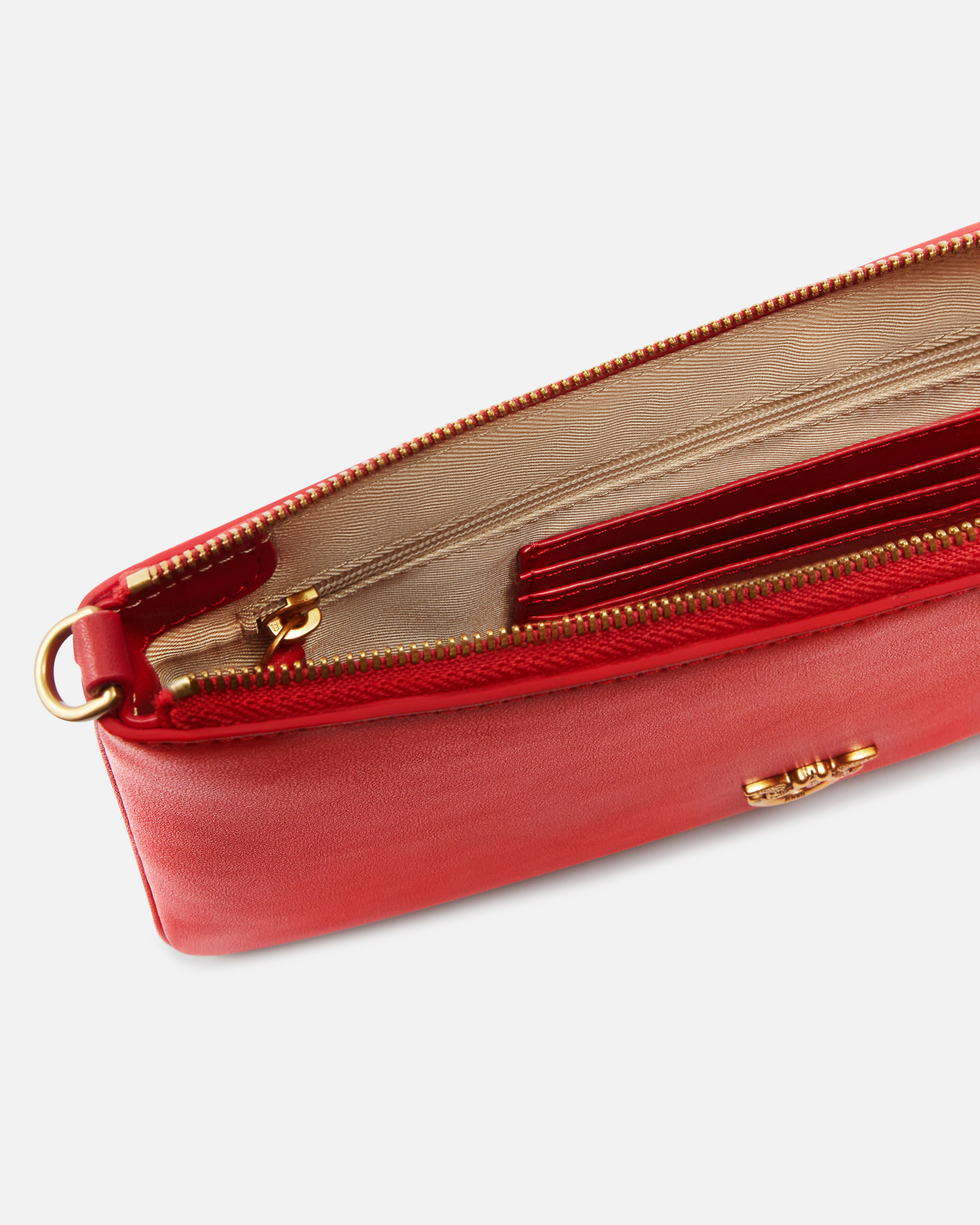 ショルダーバッグ・ポシェット PINKO SS25 \"LOVE FLAT CLASSIC\" BAG (100455 A0F1D01Q) Pinko Flat Classic leather clutch bag with removable