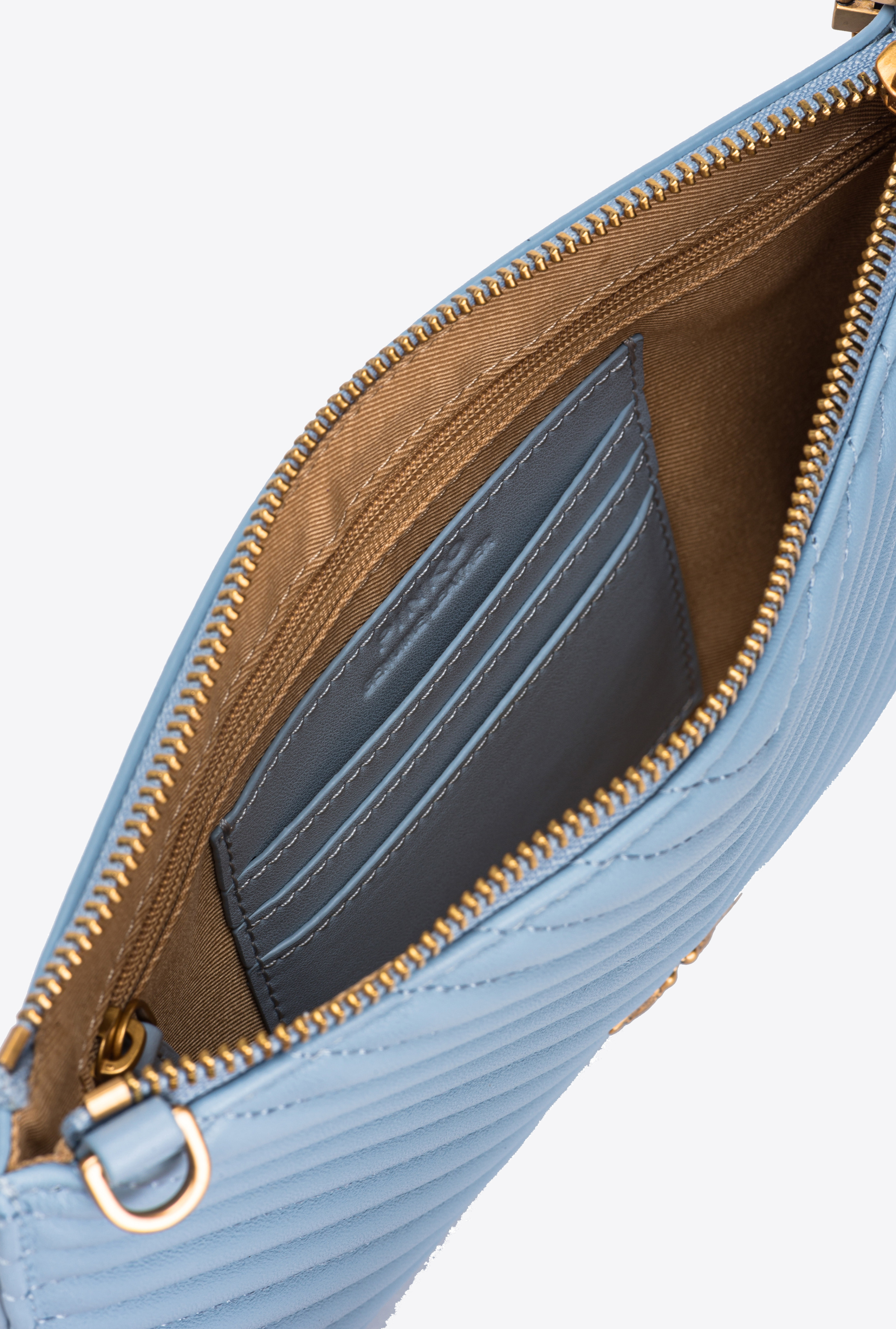 Маленькая стеганая сумка-конверт из кожи наппа 5