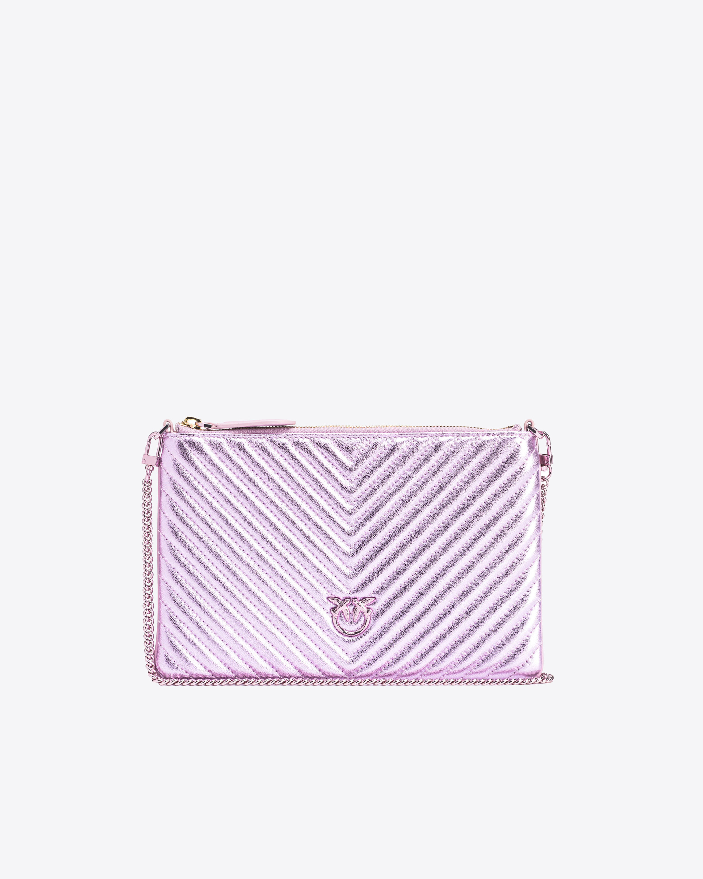 Pinko Classic Flat Bag Metal Fischgrat
