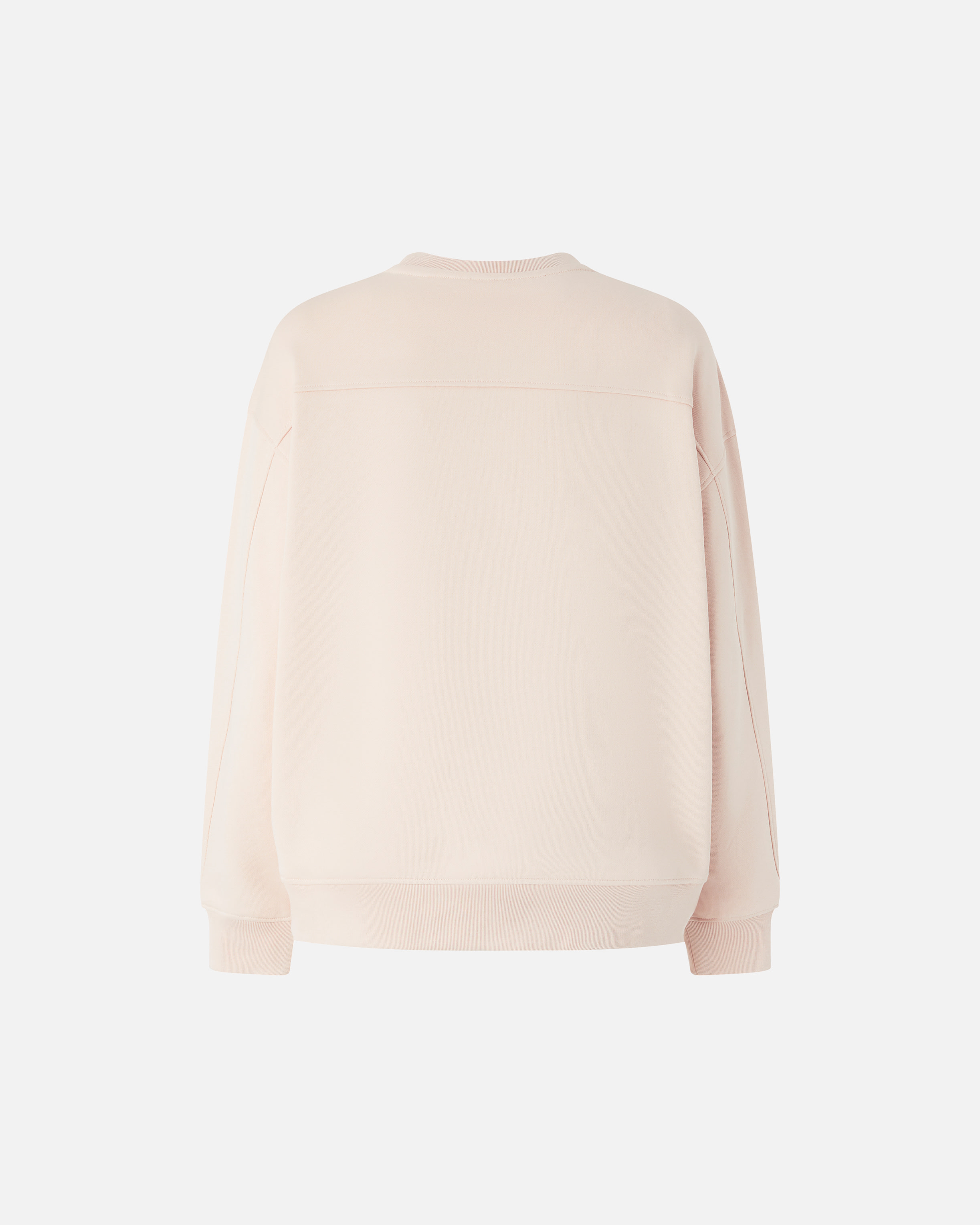 Pinko Love Birds-embroidered Sweatshirt In Rose-châtaigne Pâle