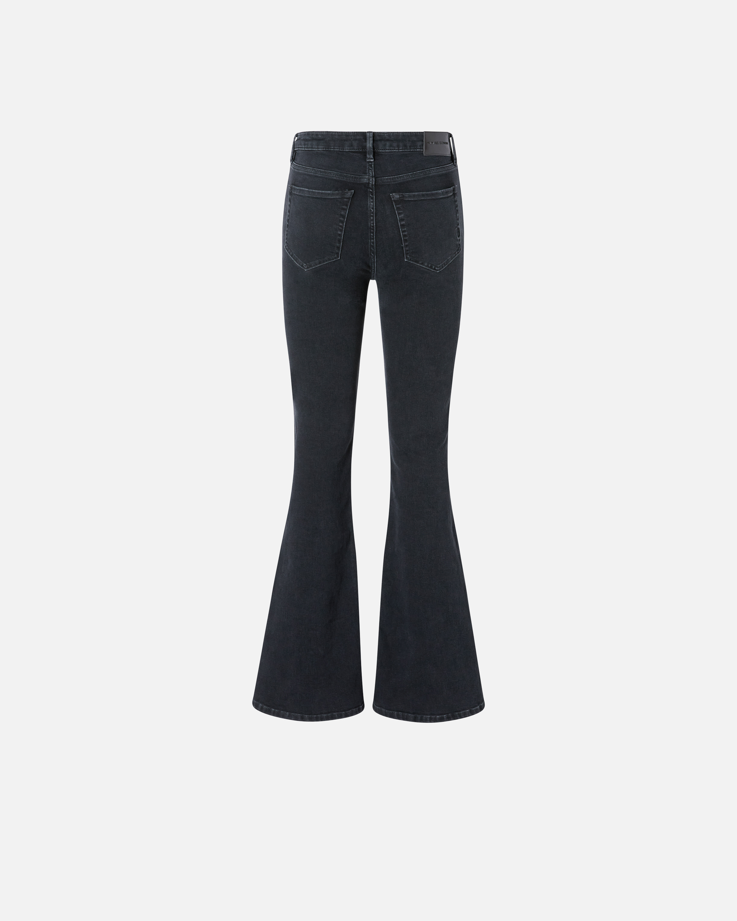 Pinko Flared Jeans Denim Black In Limo Black