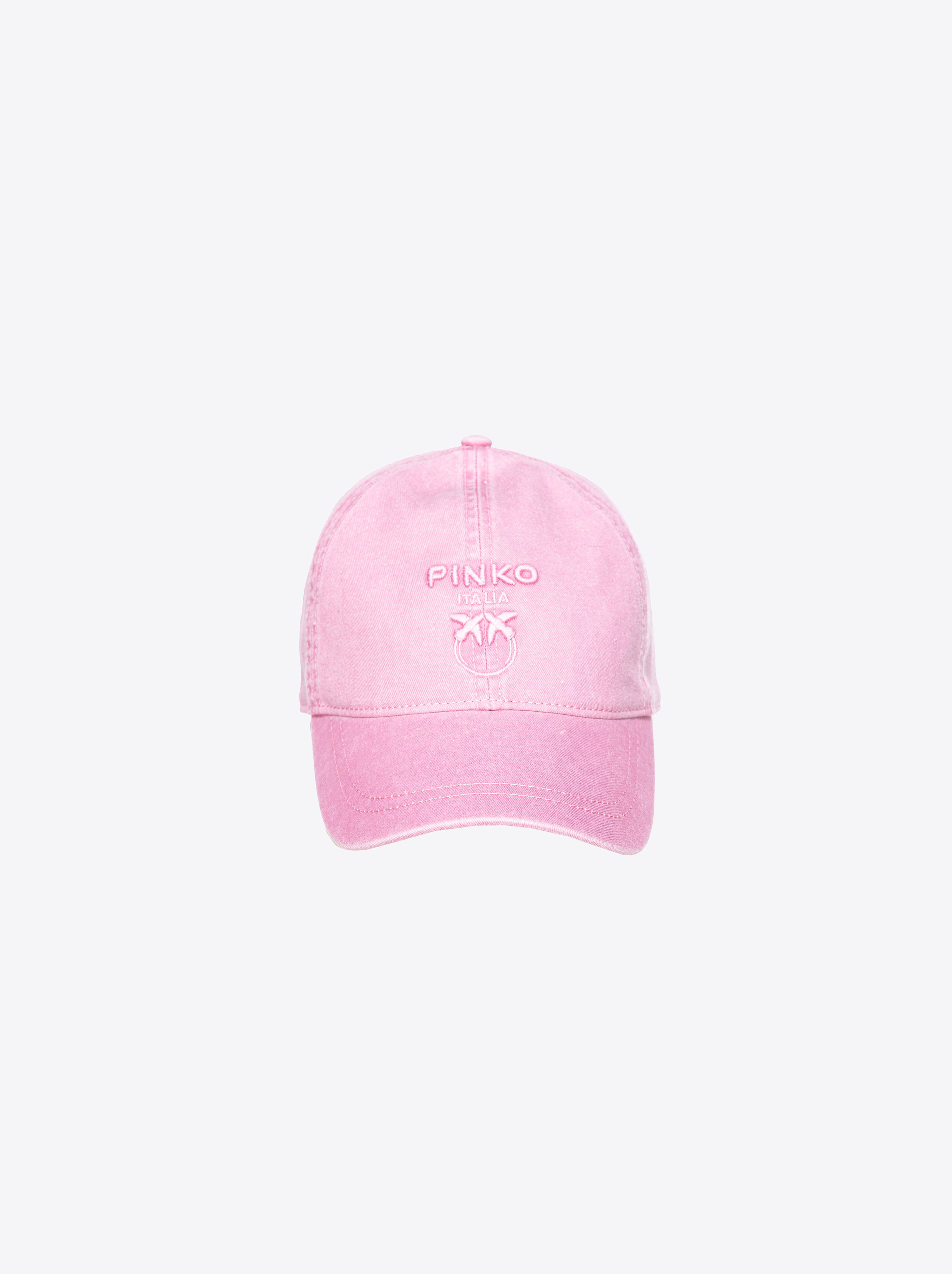 Pinko Love Birds Baseball Cap In Pink