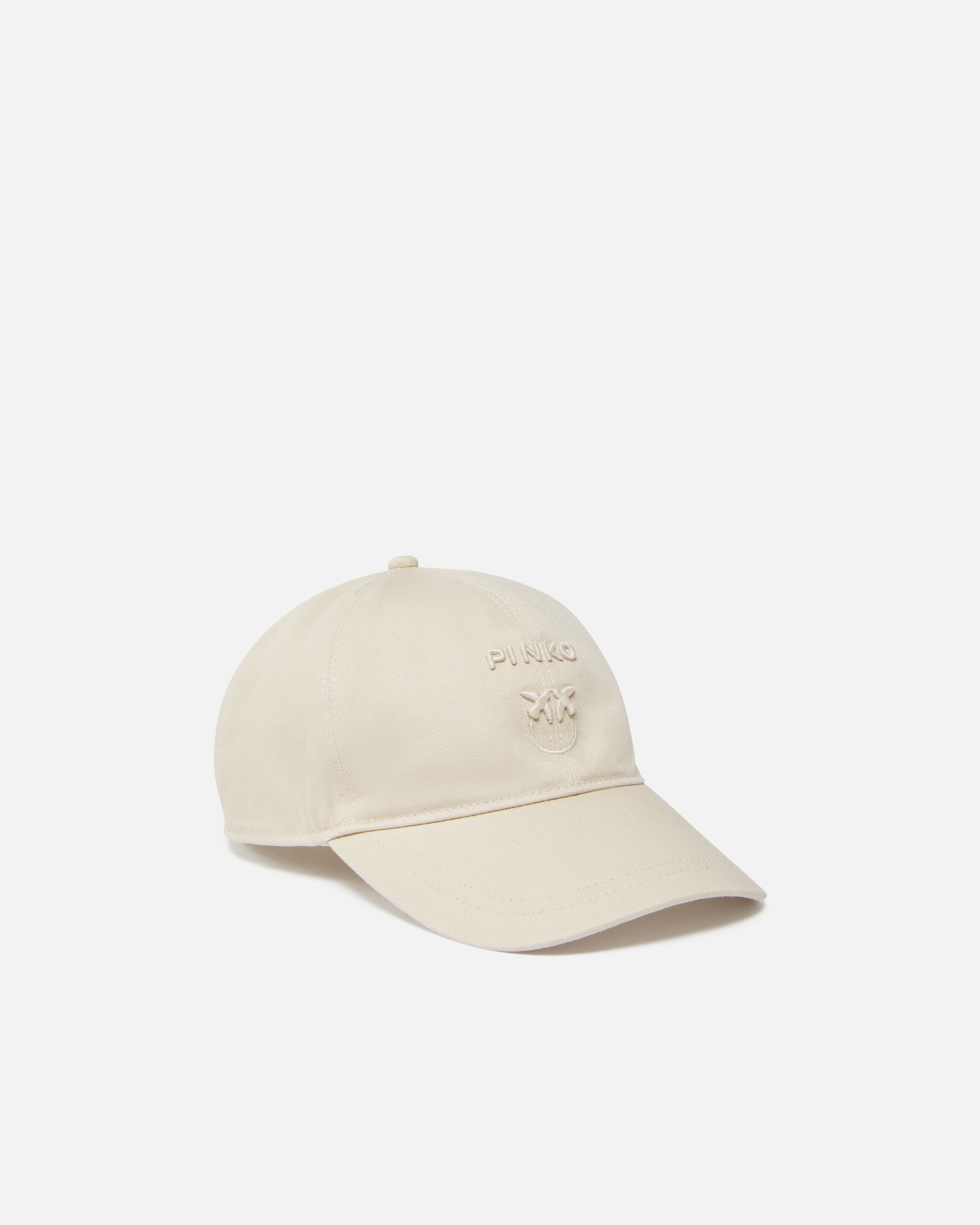 Pinko Cap With Logo Embroidery In G. Maroso Beige