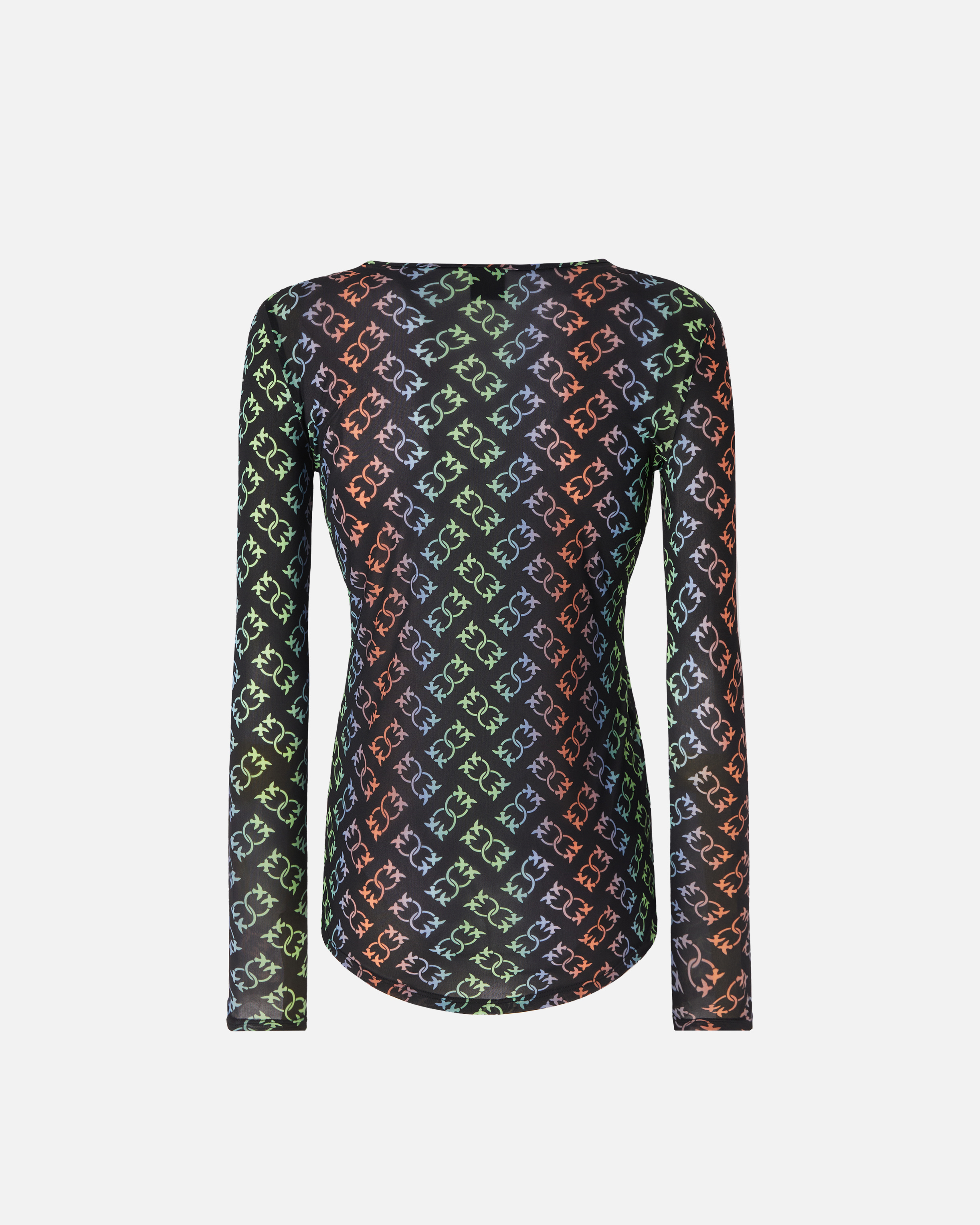 Лонгслив с логотипами - ЧЕРНЫЙ, multicolor - large