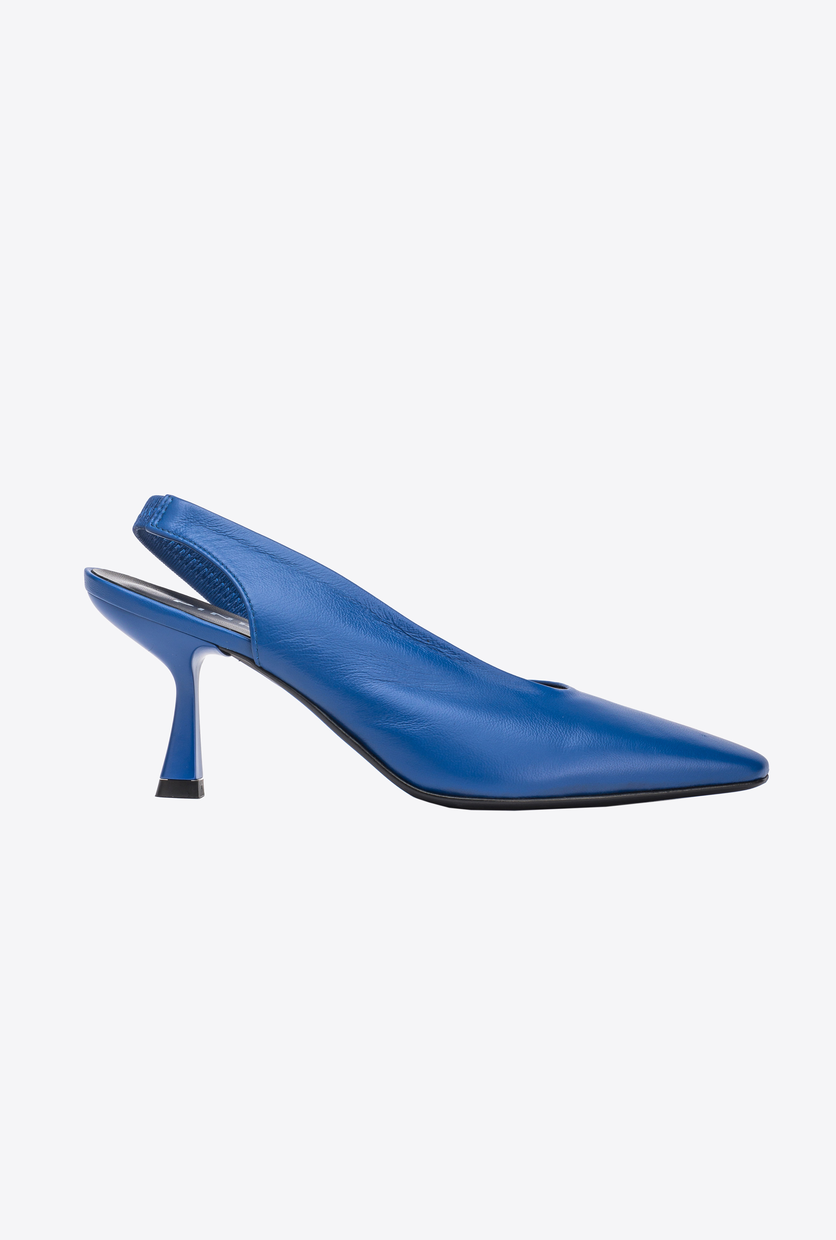 Nappa leather slingbacks - Clematis blue