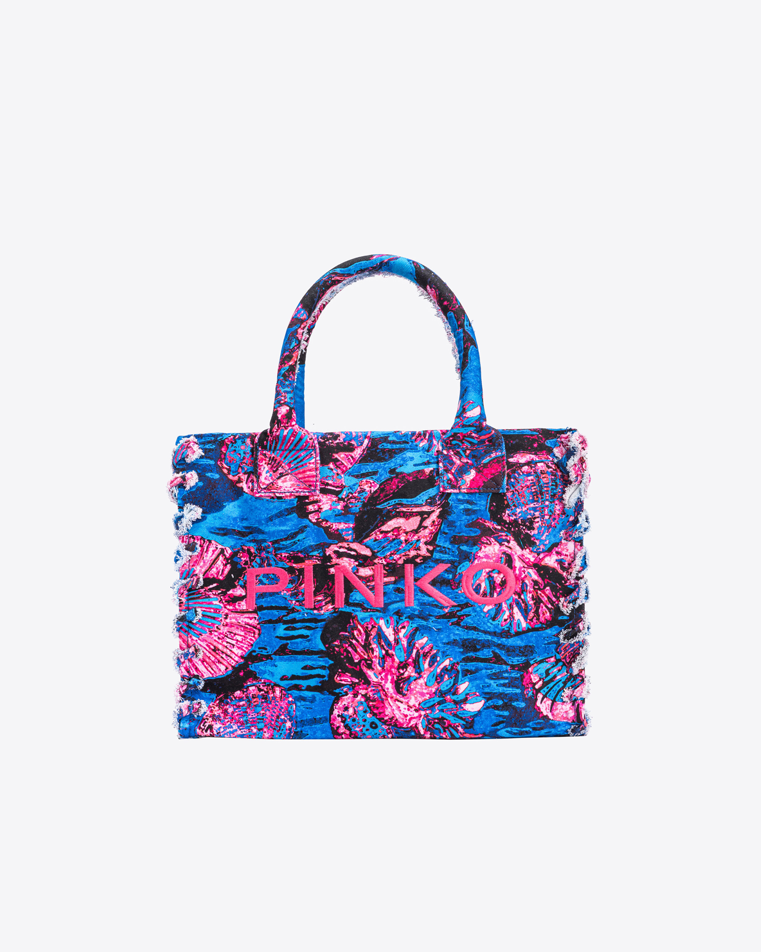 Сумка-шоппер Beach - СИНИЙ, multicolor, РОЗОВЫЙ - large | Pinko 