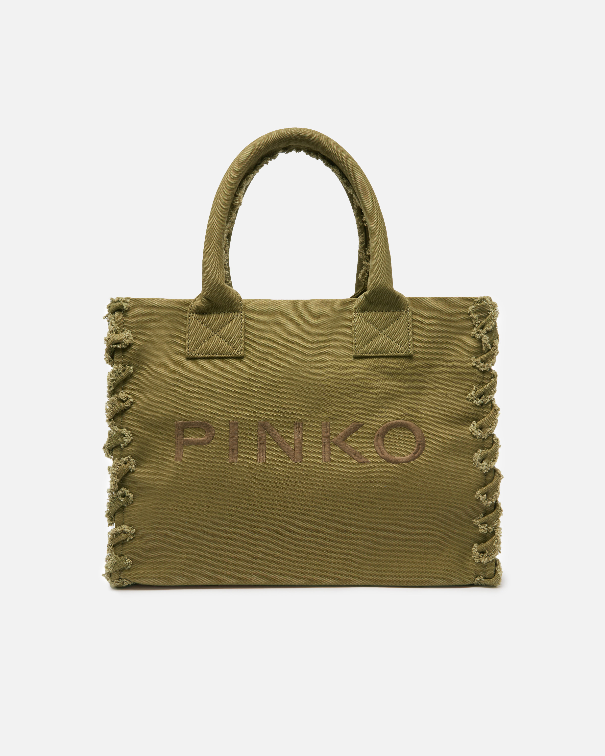 Pinko Cabas De Plage En Canvas Recyclé