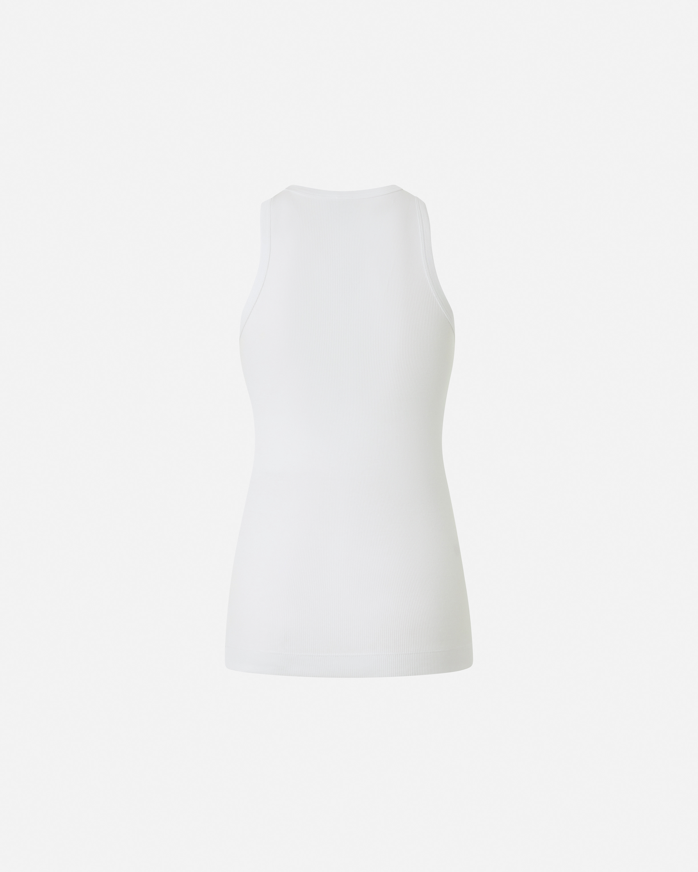 Pinko Logo-embroidered Tank Top In Bright White