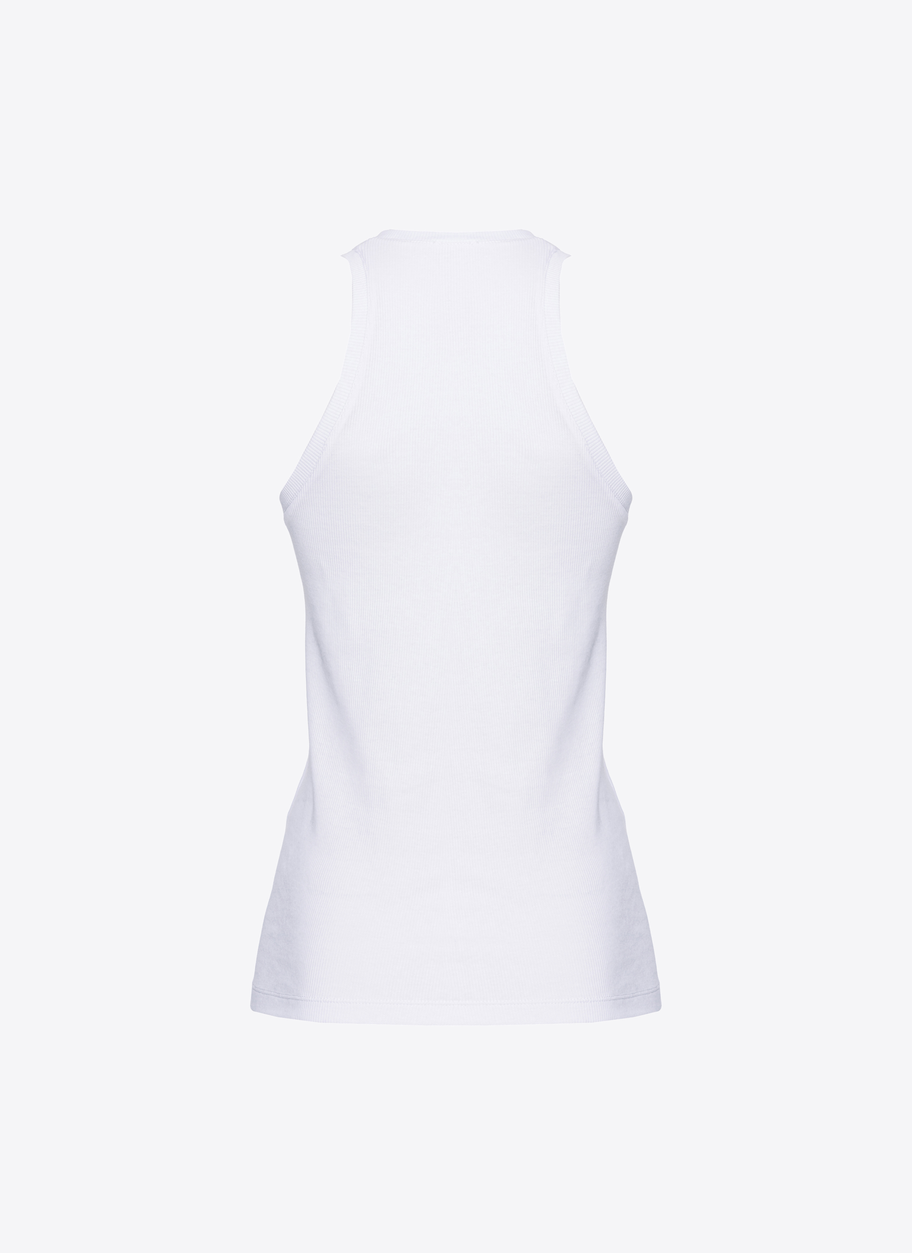 Geripptes Top mit Logo 1