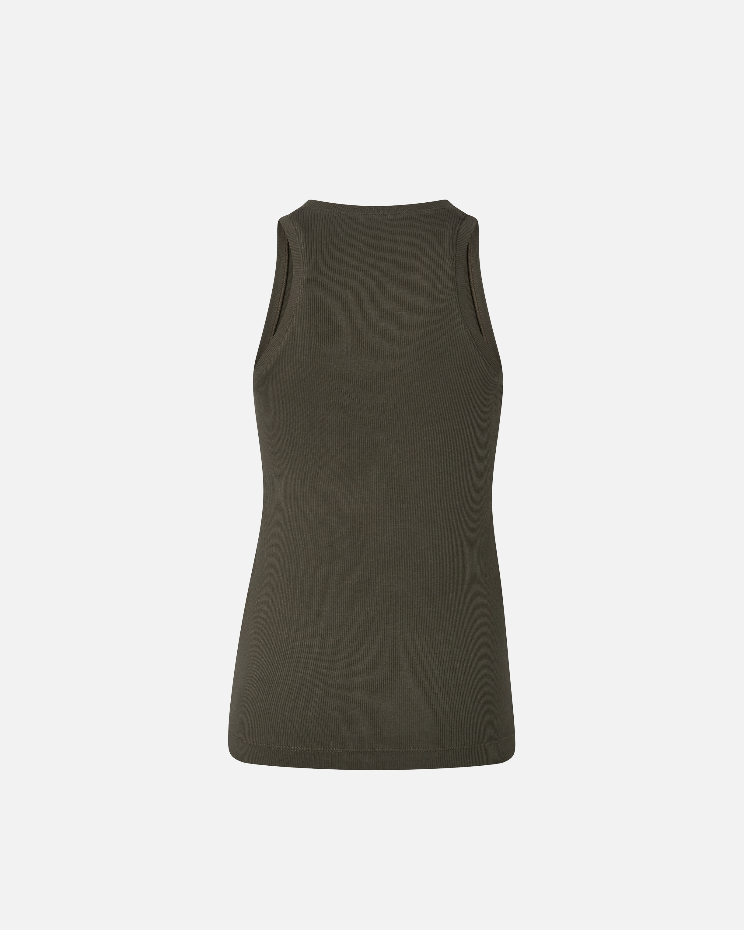 Pinko Ribbed Logo Top In Green
