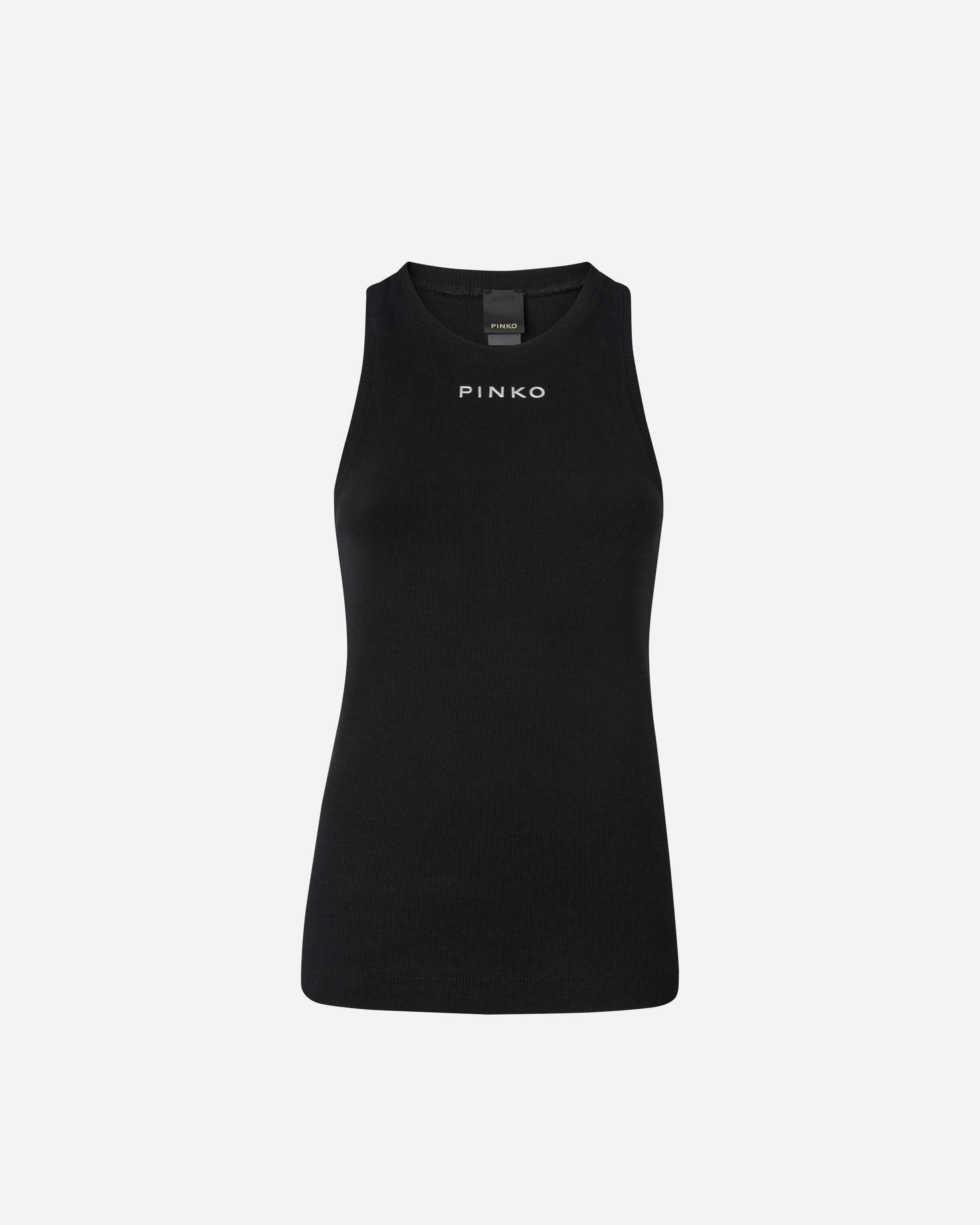 Geripptes Tanktop - Schwarz - large | Pinko 