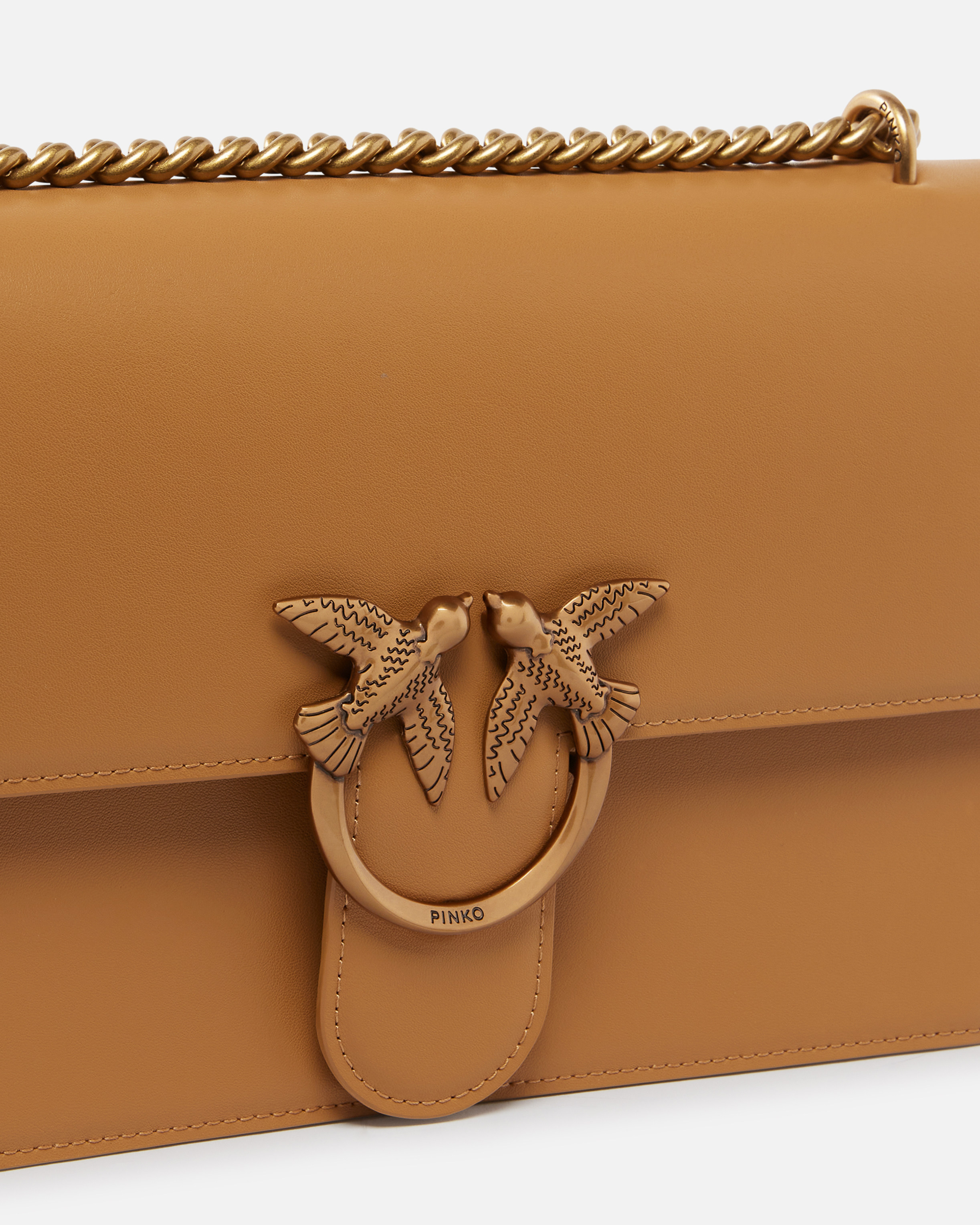 Pinko Classic Love Bag One Simply In Nougat-or Antique