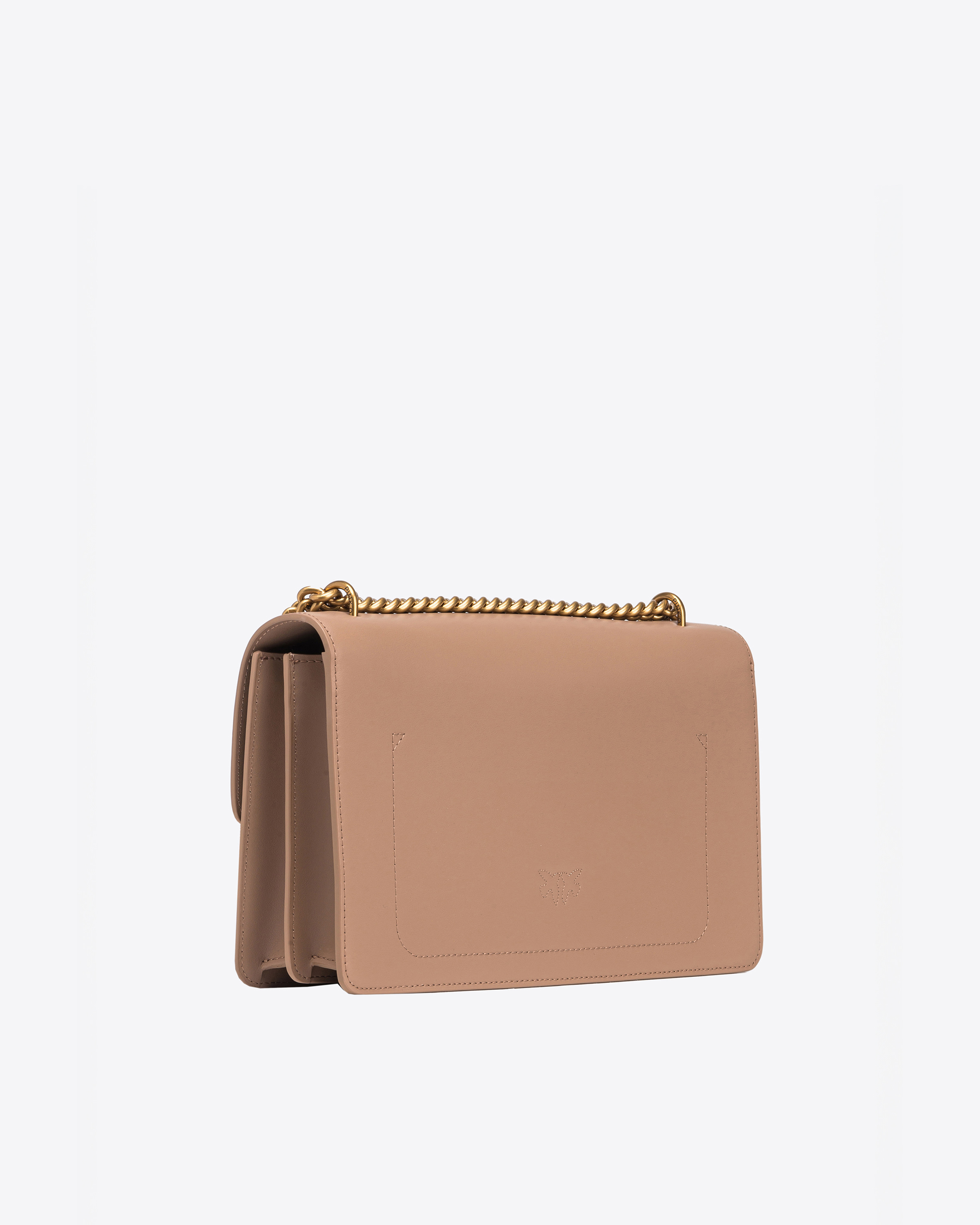 Pinko Classic Love Bag One Simply In Biscuit Au Gingembre-or Antique