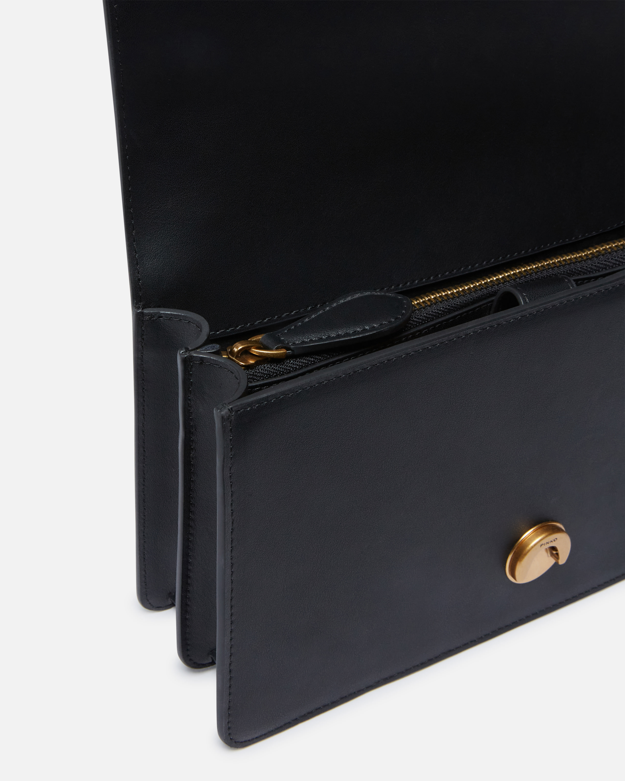 Pinko Classic Love Bag One Simply In Black-antique Gold