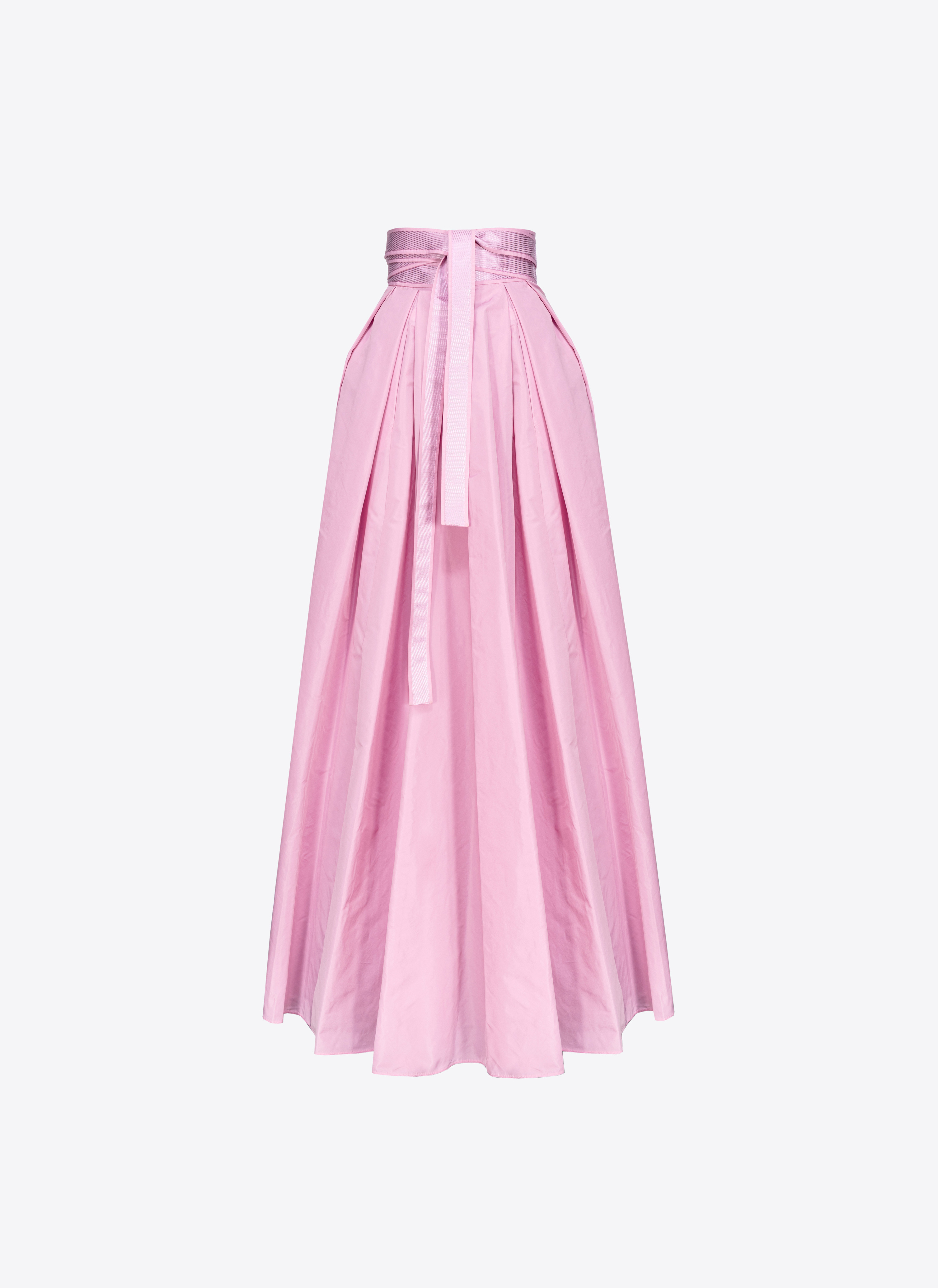 Pinko, Maxi gonna in taffetà, Fumo orchidea, XS