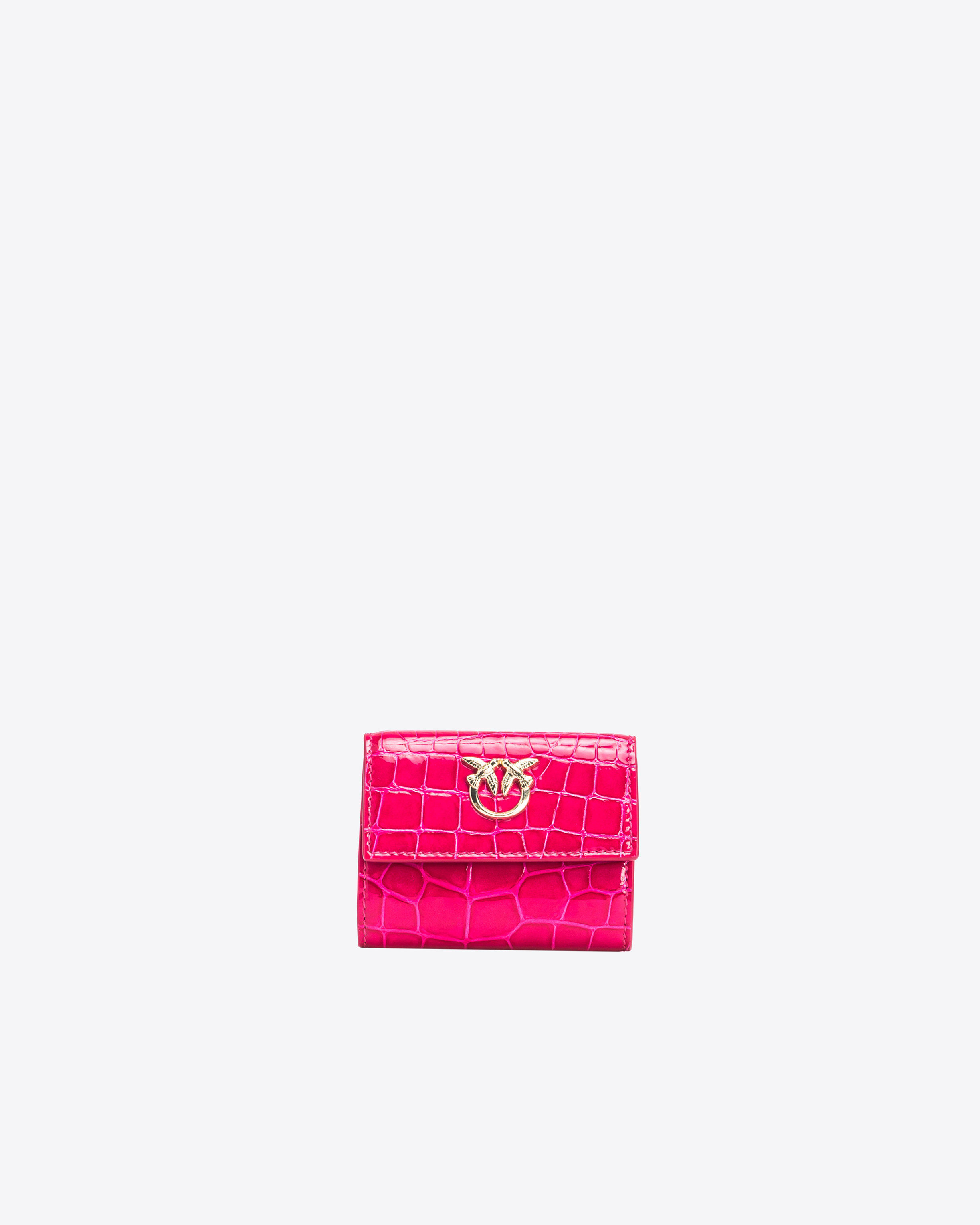 Pinko Kleine Geldbörse Kroko glänzend farbig PINKO Galleria