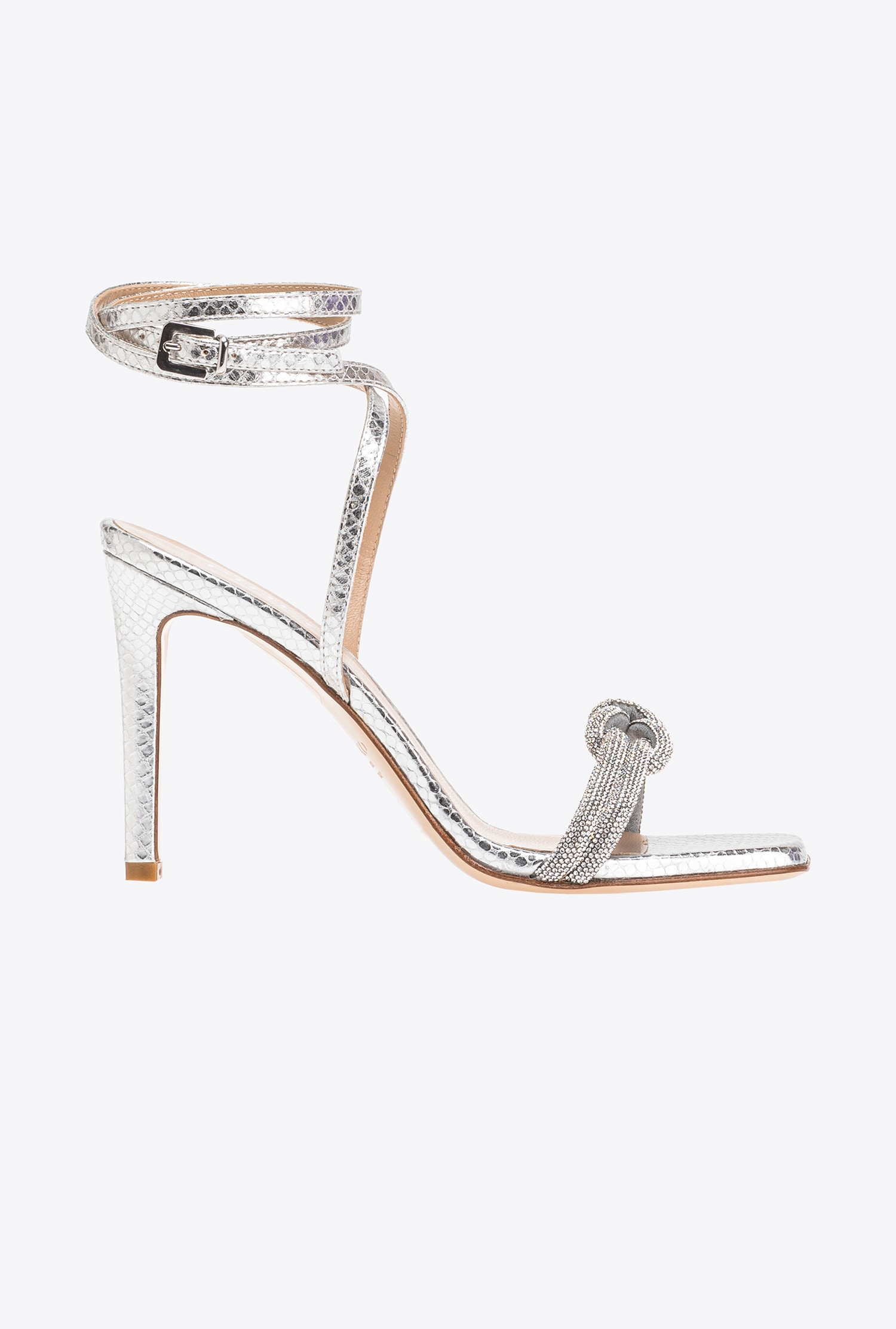 Pinko Sandaletten mit Knoten aus Strass