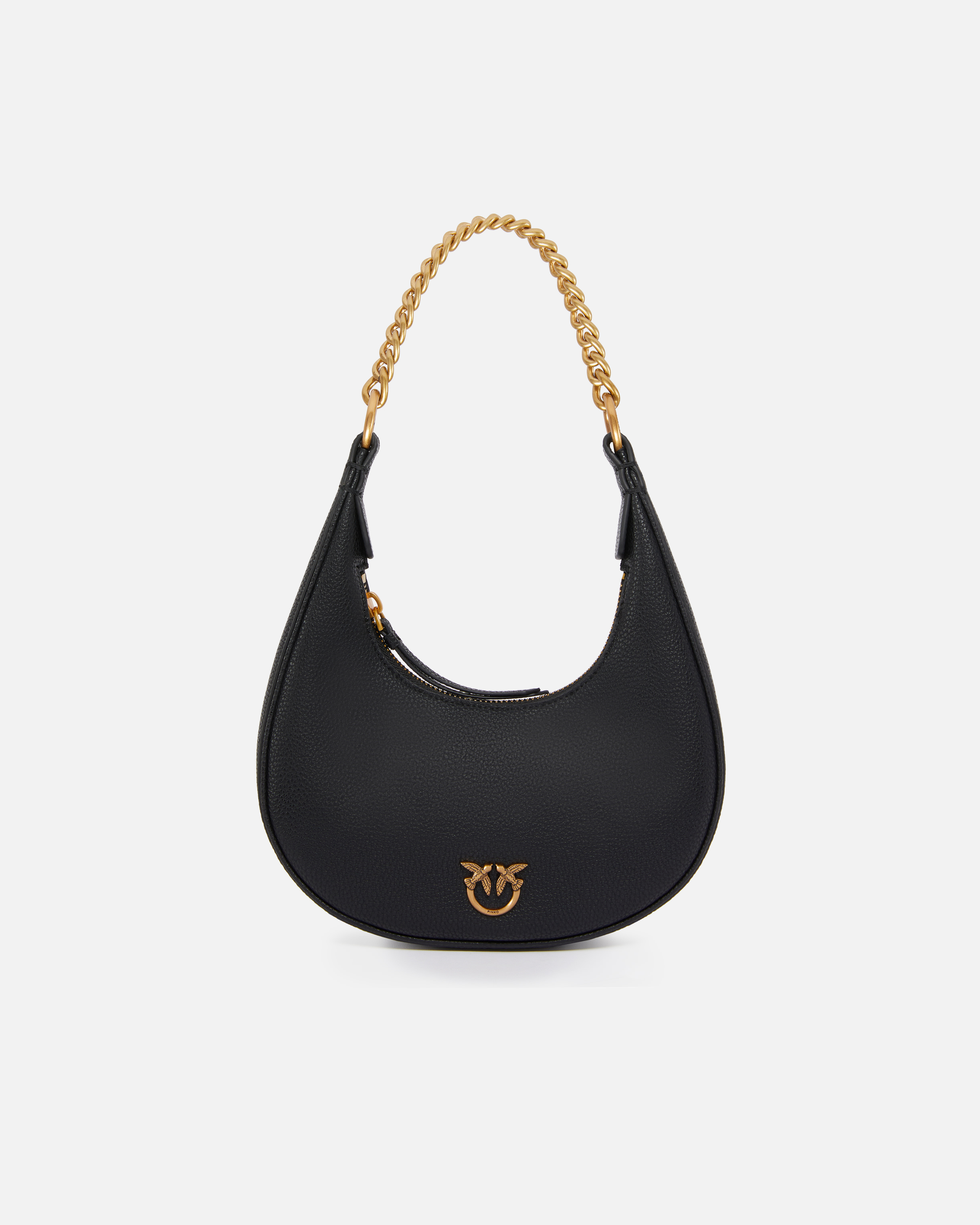 Brioche Bag rounded leather shoulder bag PINKO → Shop Online Brioche Bag rounded leather shoulder bag PINKO → Shop Online