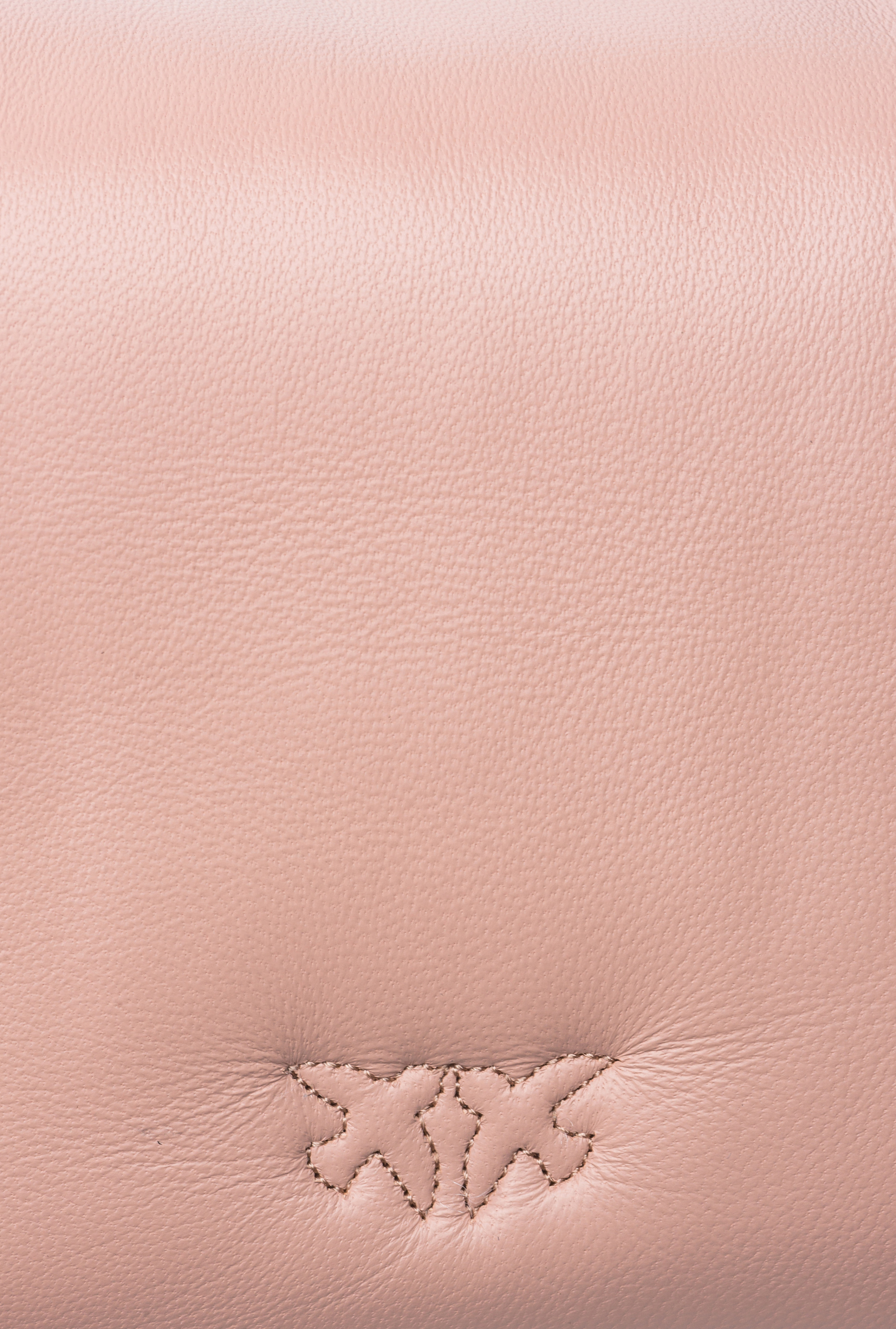 Pinko Baby Love Bag Click Puff In Nappa Leather In Powder Pink-block Colour