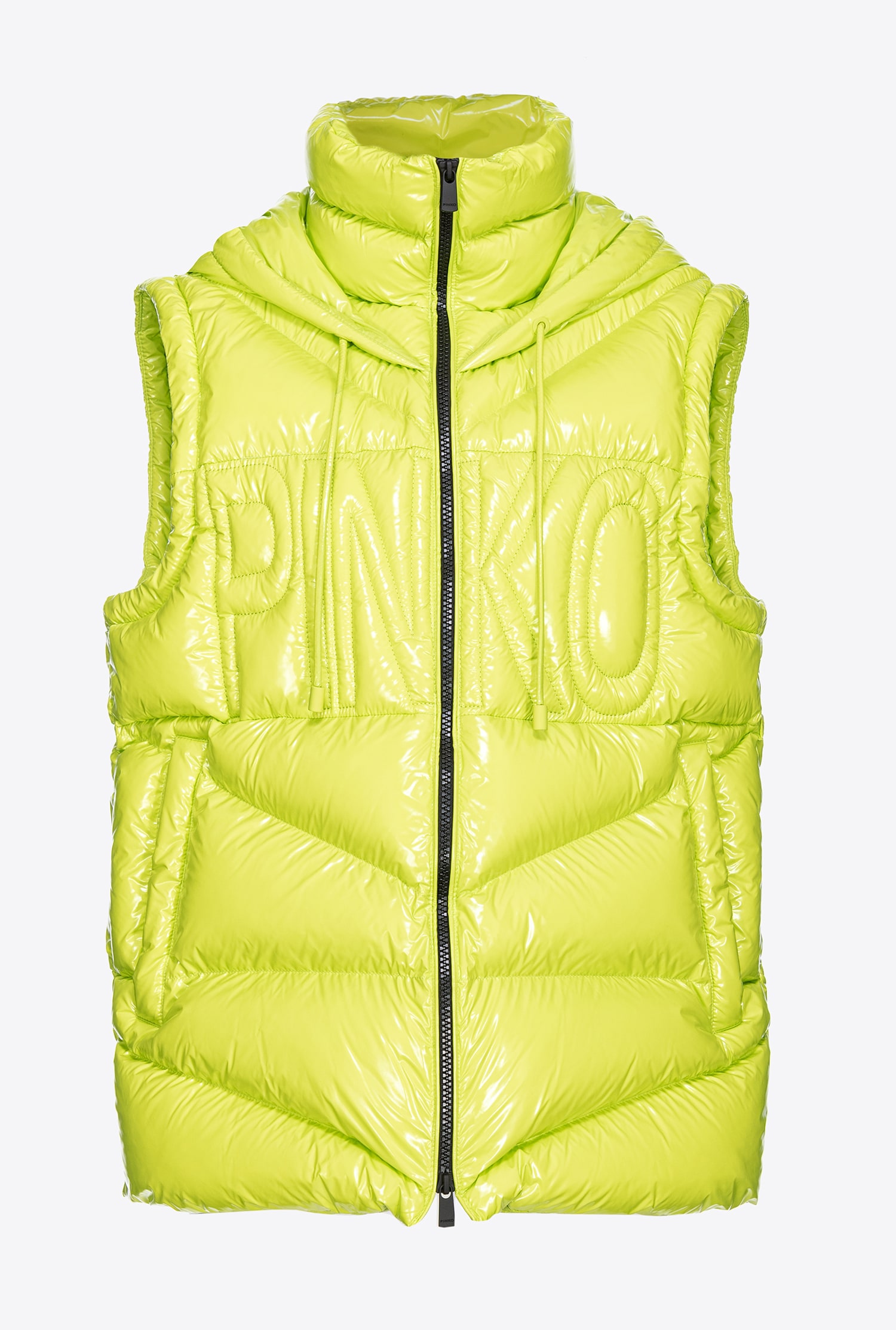 Pinko, Down Vest, Lime Yellow, S