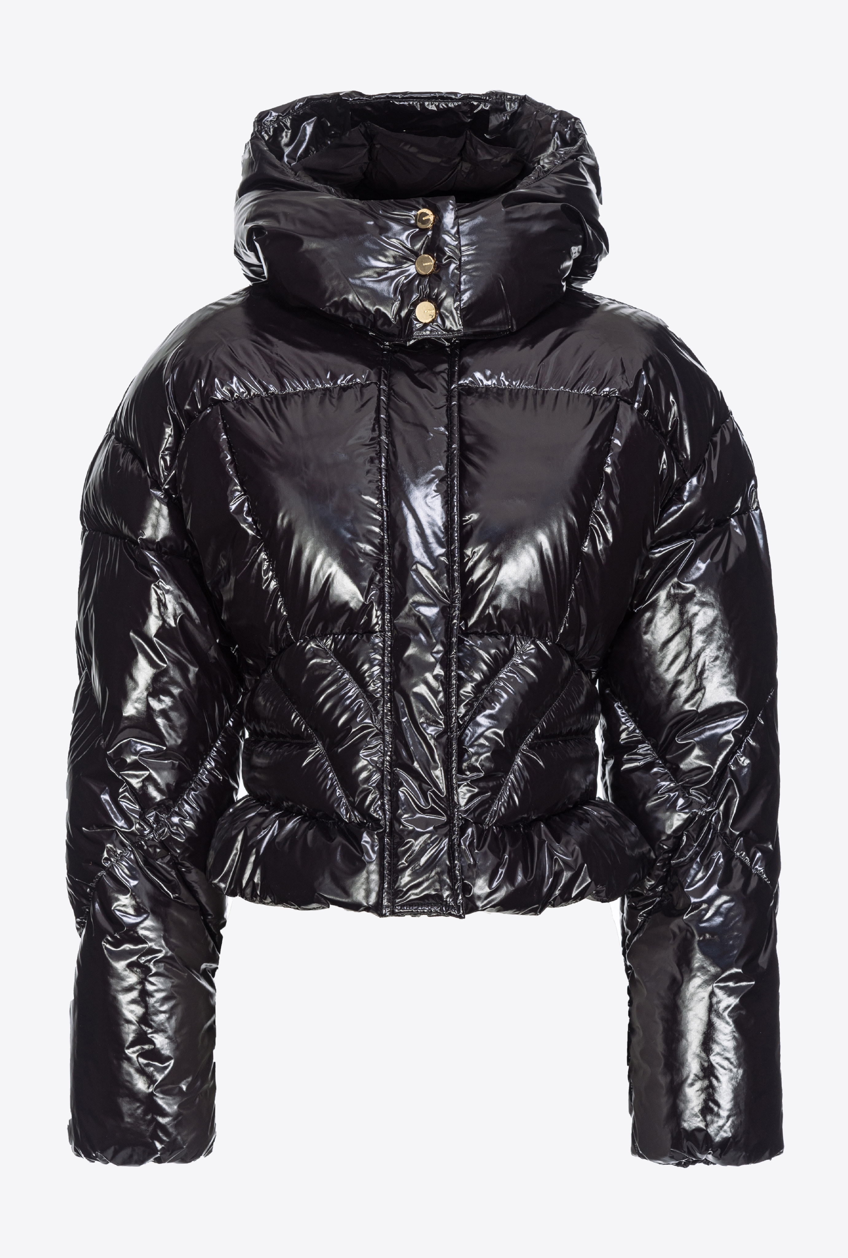 Short crystal nylon down jacket PINKO → Shop Online