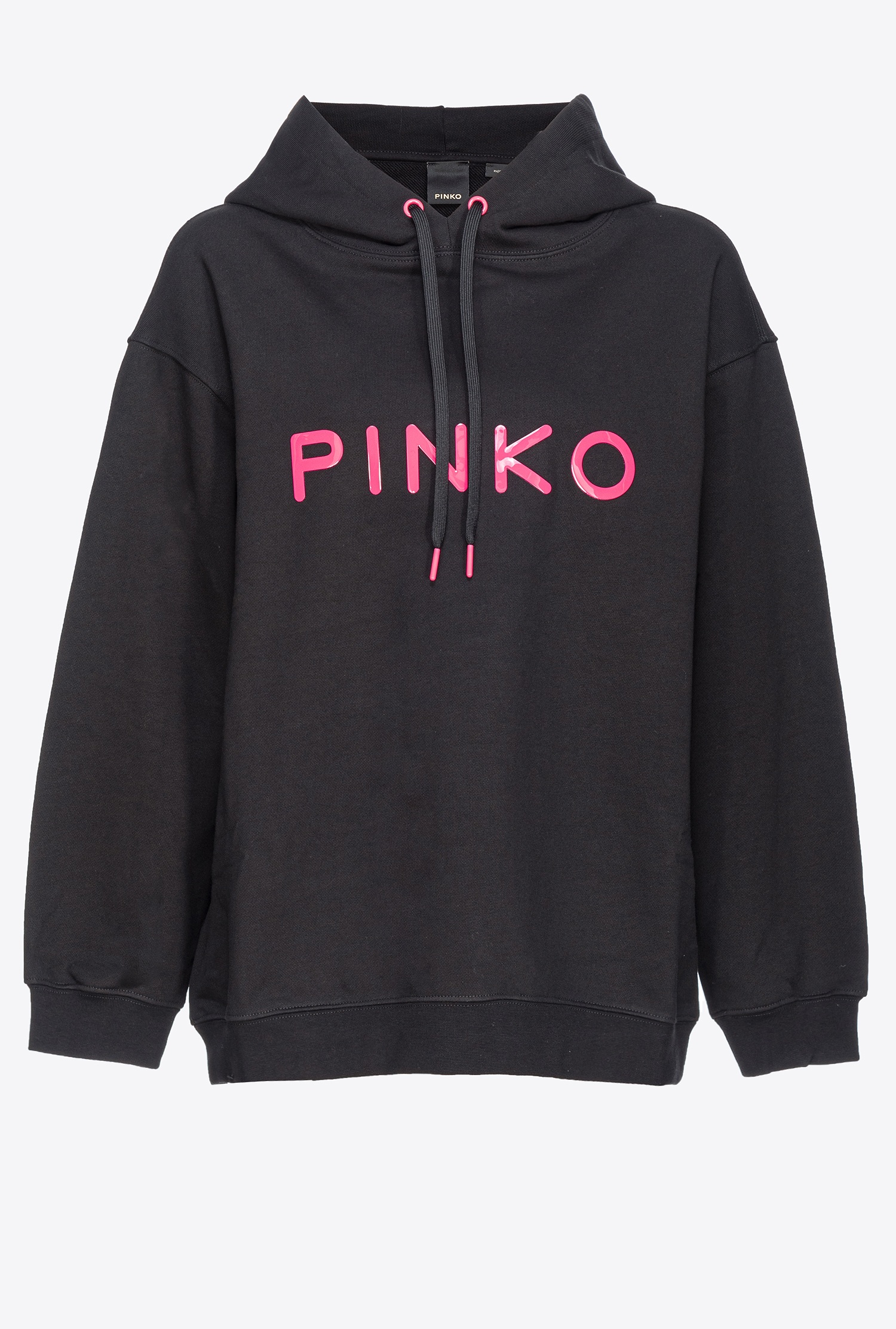 Pinko -print Sweatshirt In Limo Black