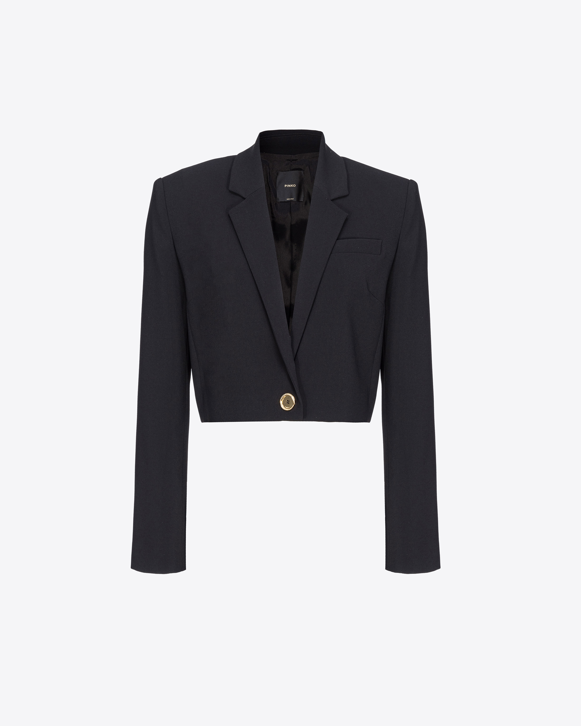 Crepe Spencer jacket - Limo black