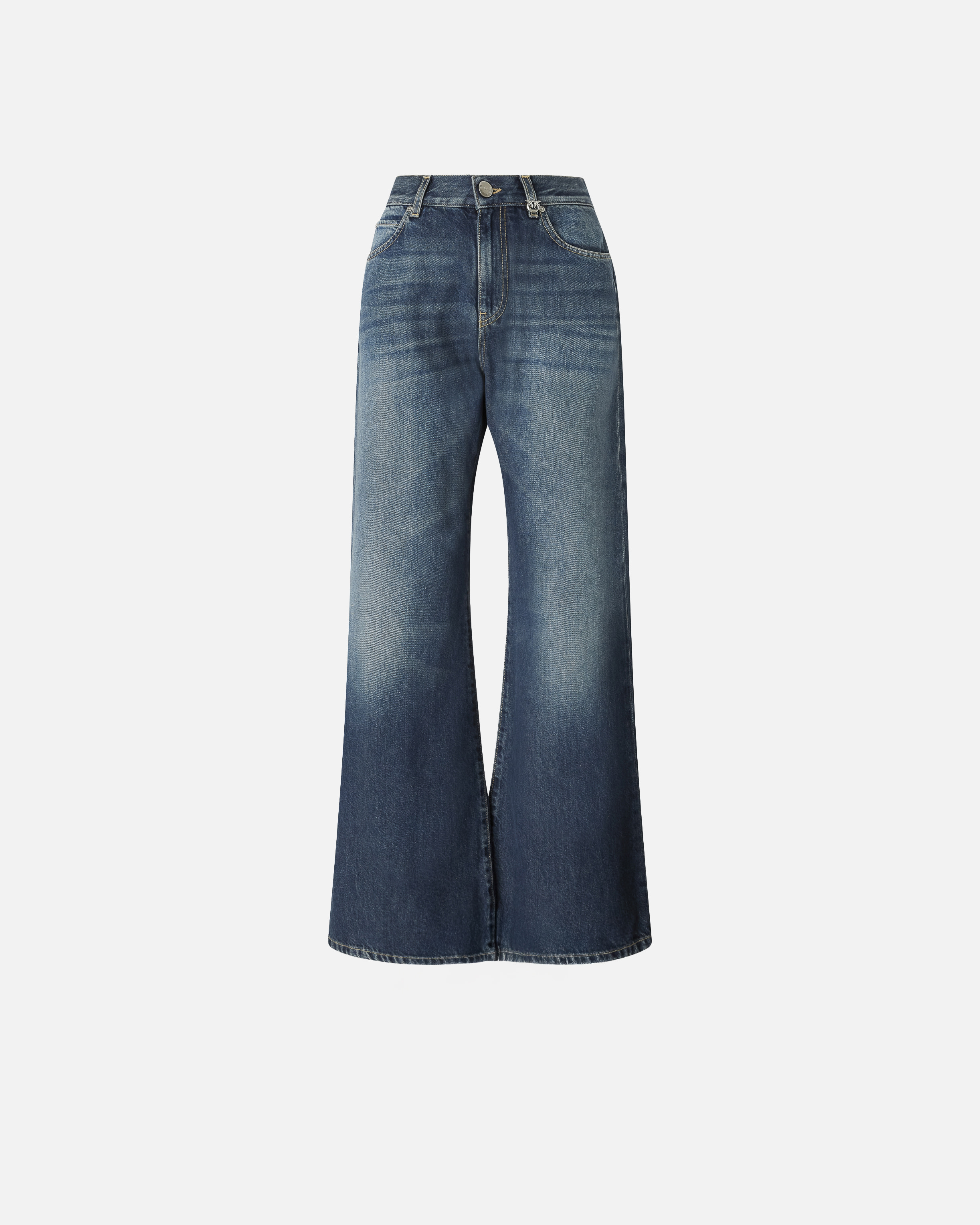 Pinko Wide-leg Soft Denim Jeans